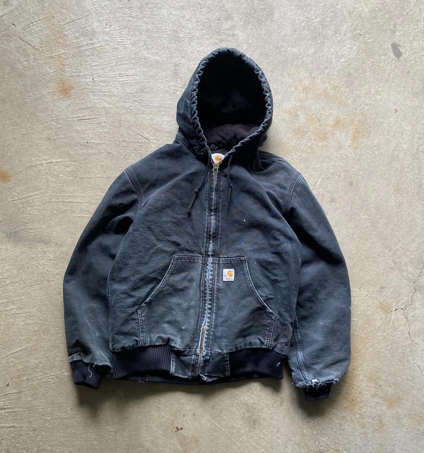 Carhartt Carhartt Faded Deep Blue/Green Duck Jacket | Grailed