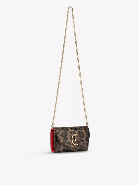 Christian Louboutin o1s1wg110225 Size: OS/Loubi 54 Clutch Bag in Leopard Size ONE SIZE - 5 Thumbnail
