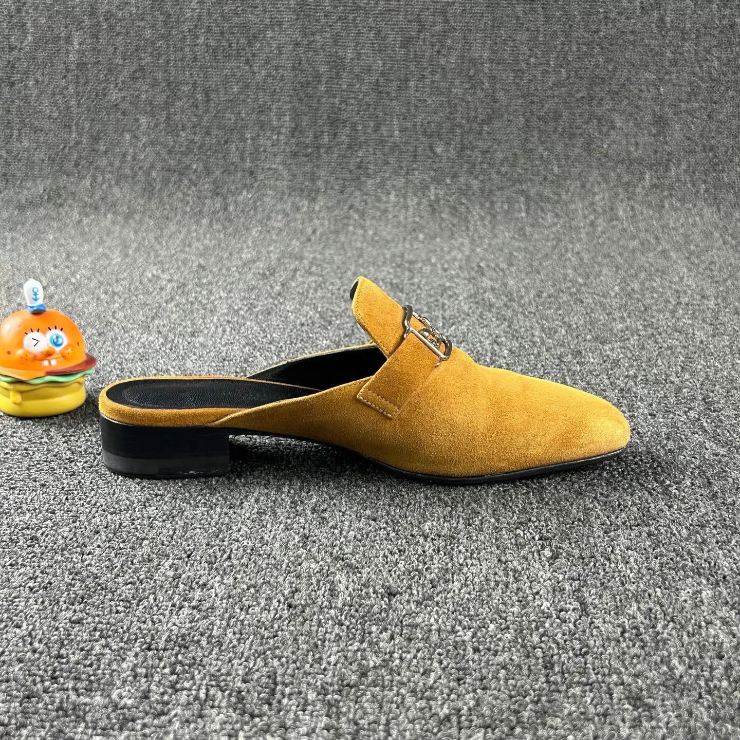 Hermes Hermes Suede Slippers 35 Good Condition Horse Carriage Clasp Size US 4.5 / IT 34.5 - 4 Thumbnail