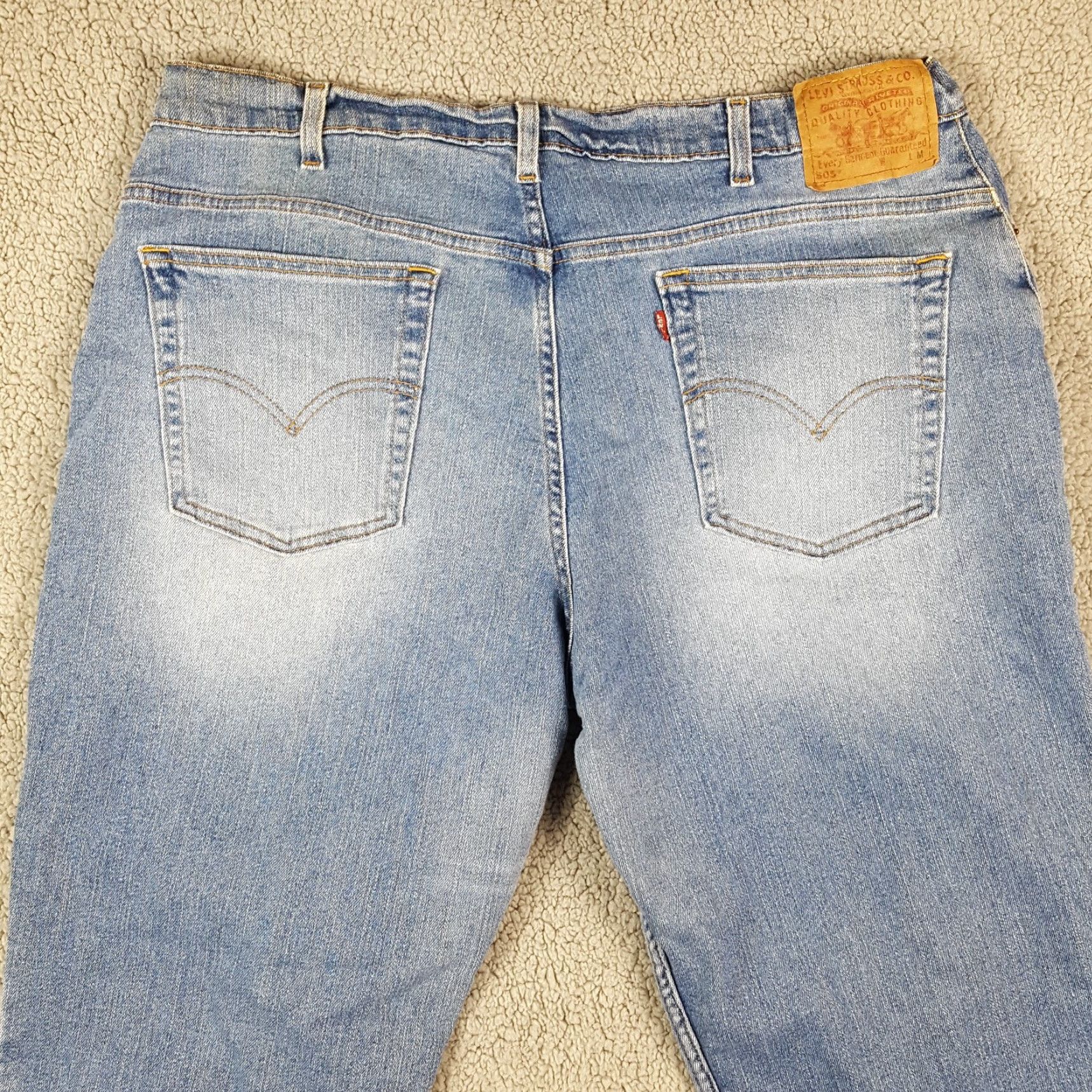 Levi's Vintage Levi's 505 Jeans Women’s Size 38x30 Tapered Relaxed Fit Denim Blue Y2K 90s Size 40" / US 18 - 5 Thumbnail