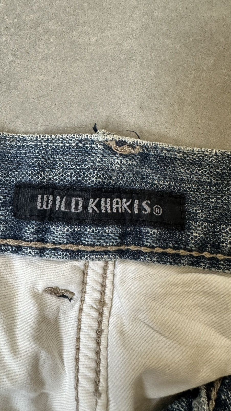 Japanese Brand WILD KHAKIS DISTRESSED DENIM PANT Size US 34 / EU 50 - 6 Thumbnail