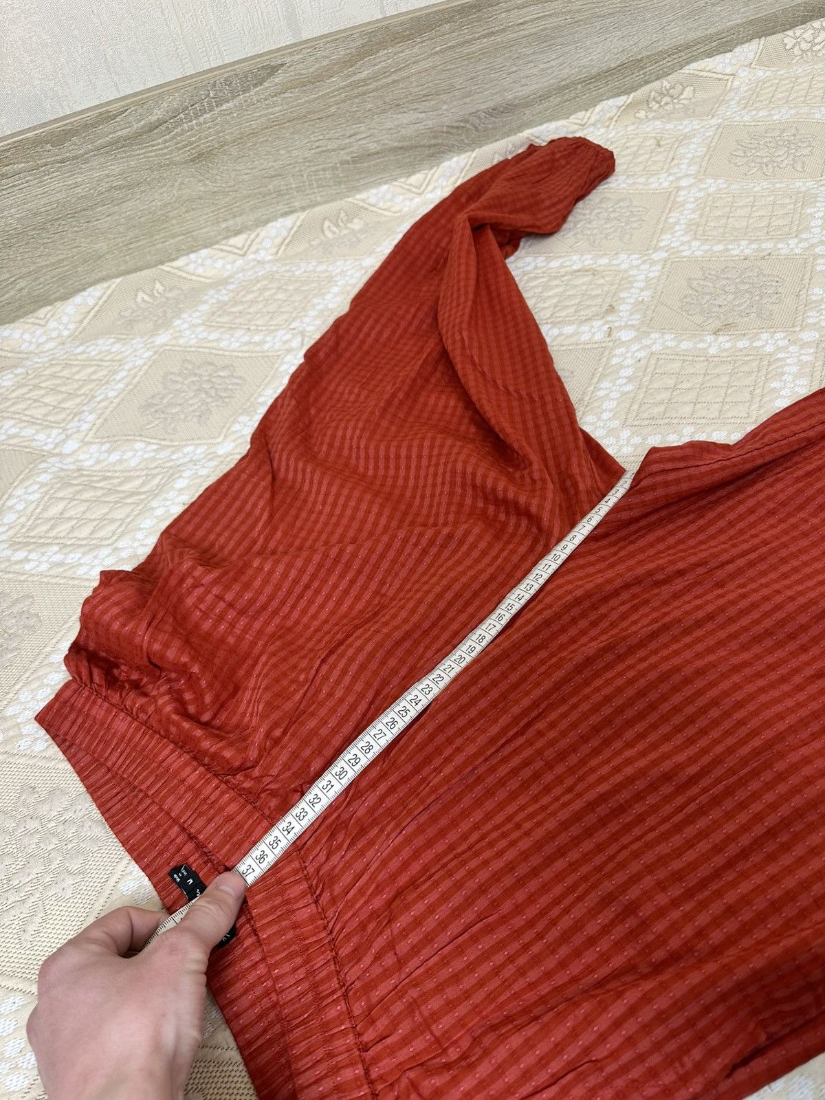 Gudrun Sjoden 🔥 Gudrun Sjoden Cotton Blend Wide Pants Trousers Check Size 28" / US 6 / IT 42 - 8 Thumbnail
