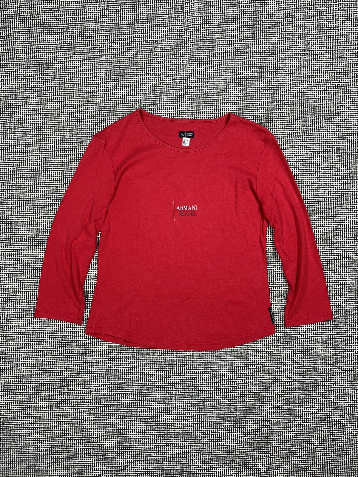 Armani × Vintage Armani jeans vintage y2k long sleeve t-shirt Size M / US 6-8 / IT 42-44 - 2 Thumbnail