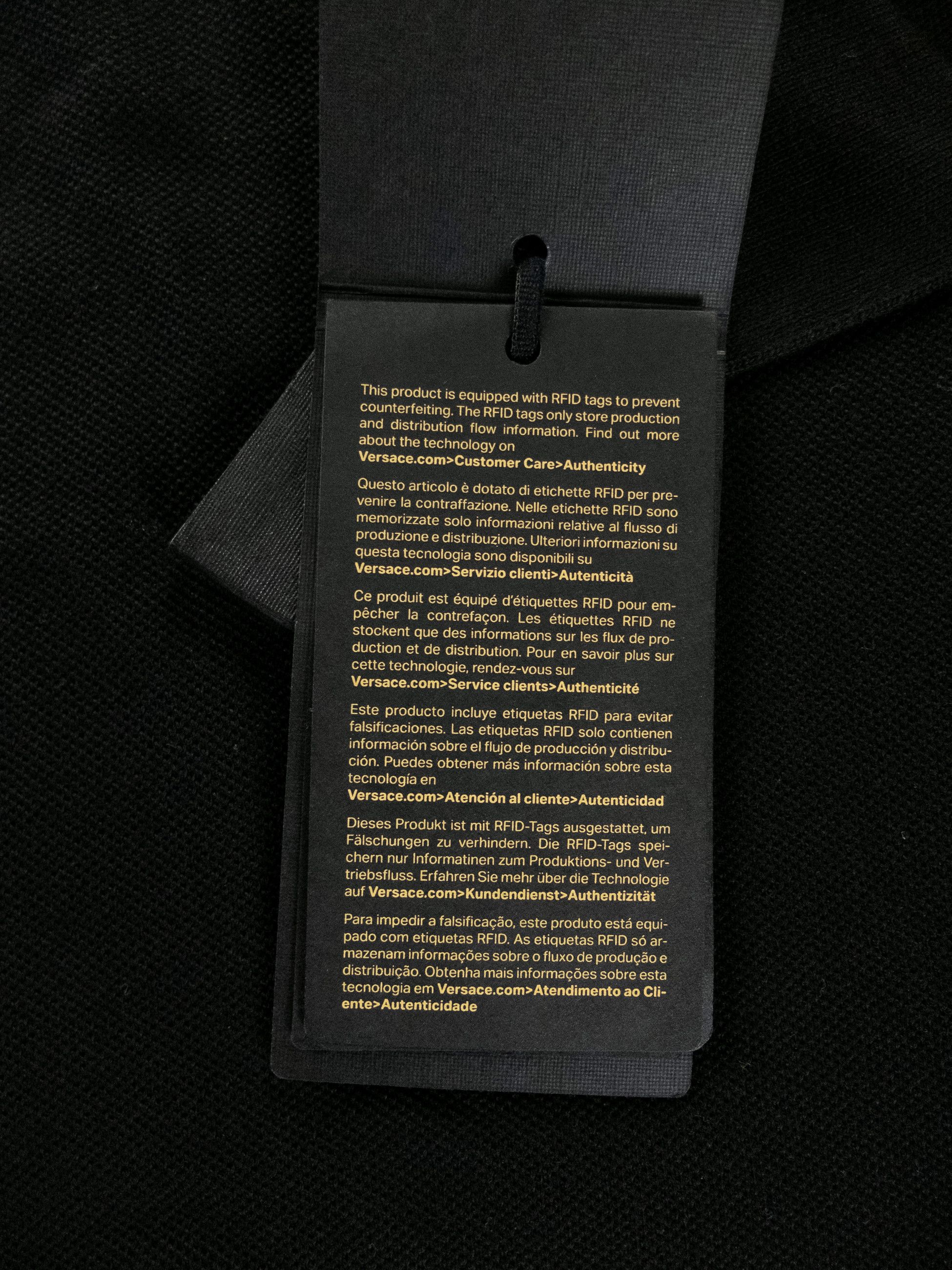 Versace VERSACE black Medusa logo embroidered polo shirt XL Size US XL / EU 56 / 4 - 7 Thumbnail
