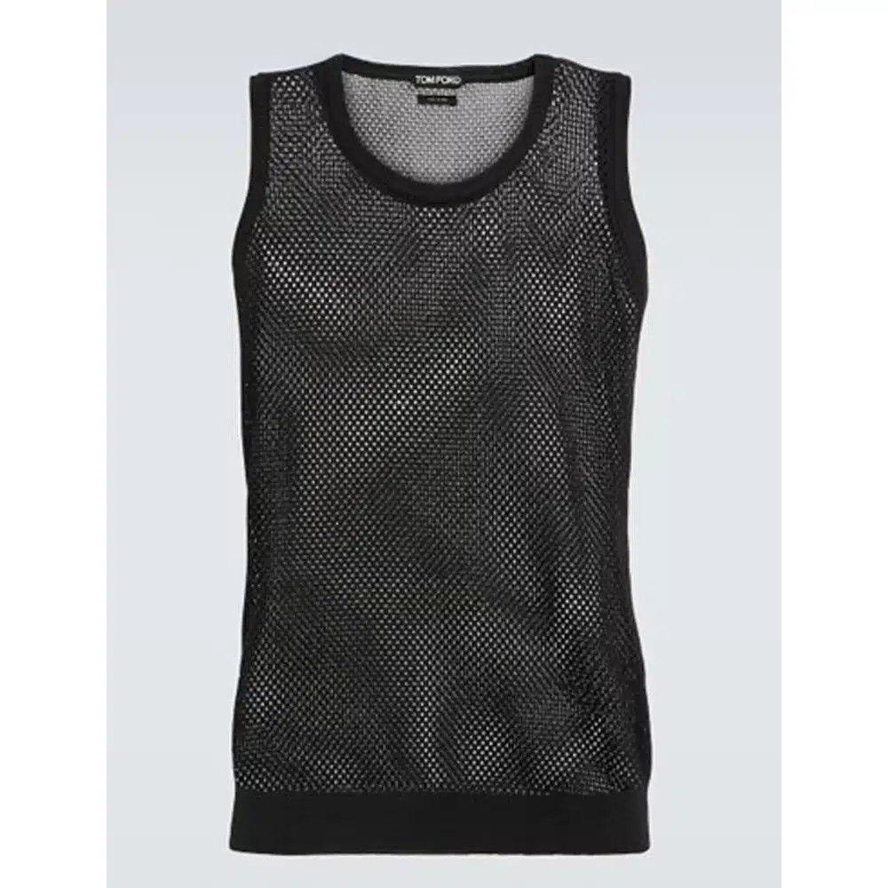 Tom Ford o1loc1c0825 KCN003 Mesh Tank Top in Black Size US M / EU 48-50 / 2 - 1 Thumbnail