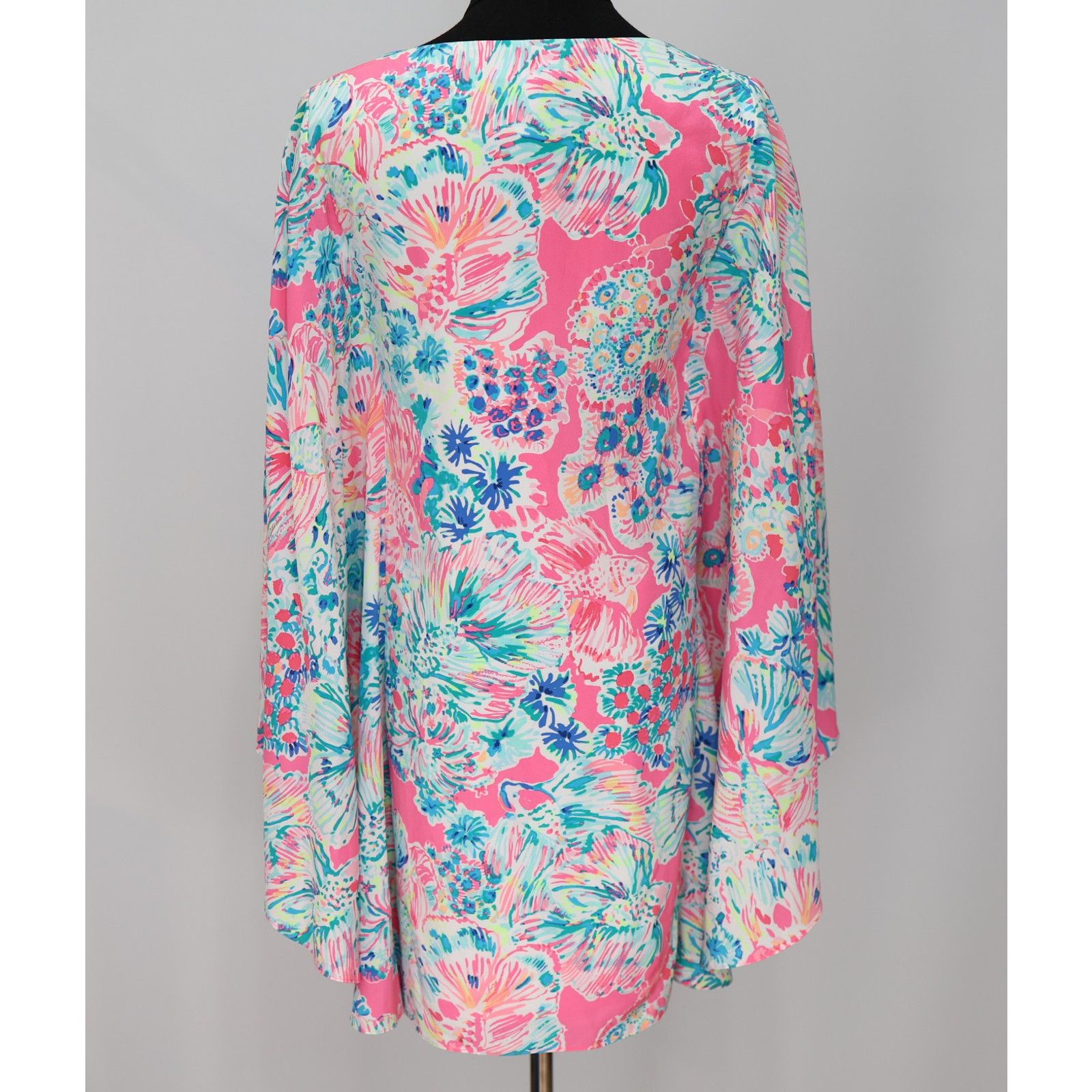 Lilly Pulitzer NWoT LILY PULITZER Tiki Pink Gypsea Miri Silk Dress Size 00 Size XXS / US 00 / IT 34 - 4 Thumbnail