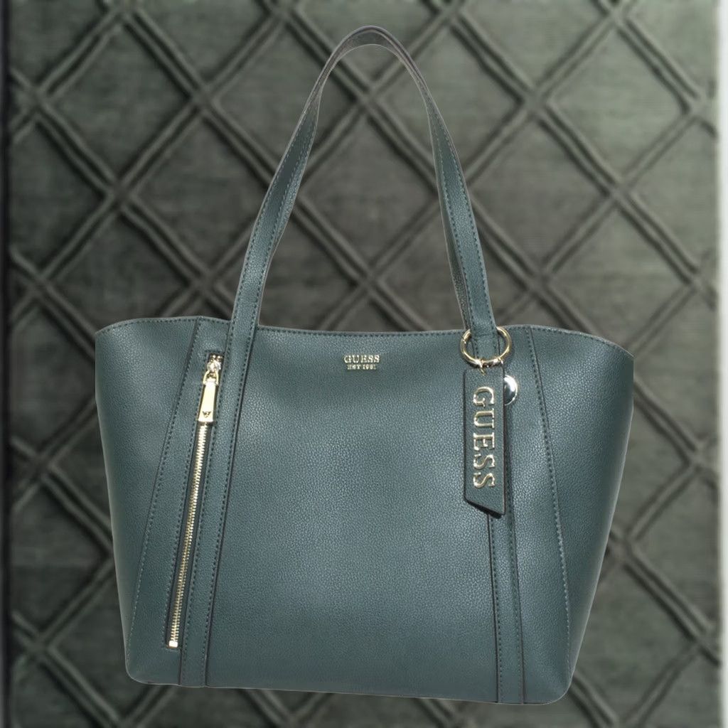 Guess Guess Women's Naya Tote Handbag 2-Piece Set With Convertible Pouch Forest Size ONE SIZE - 1 Thumbnail