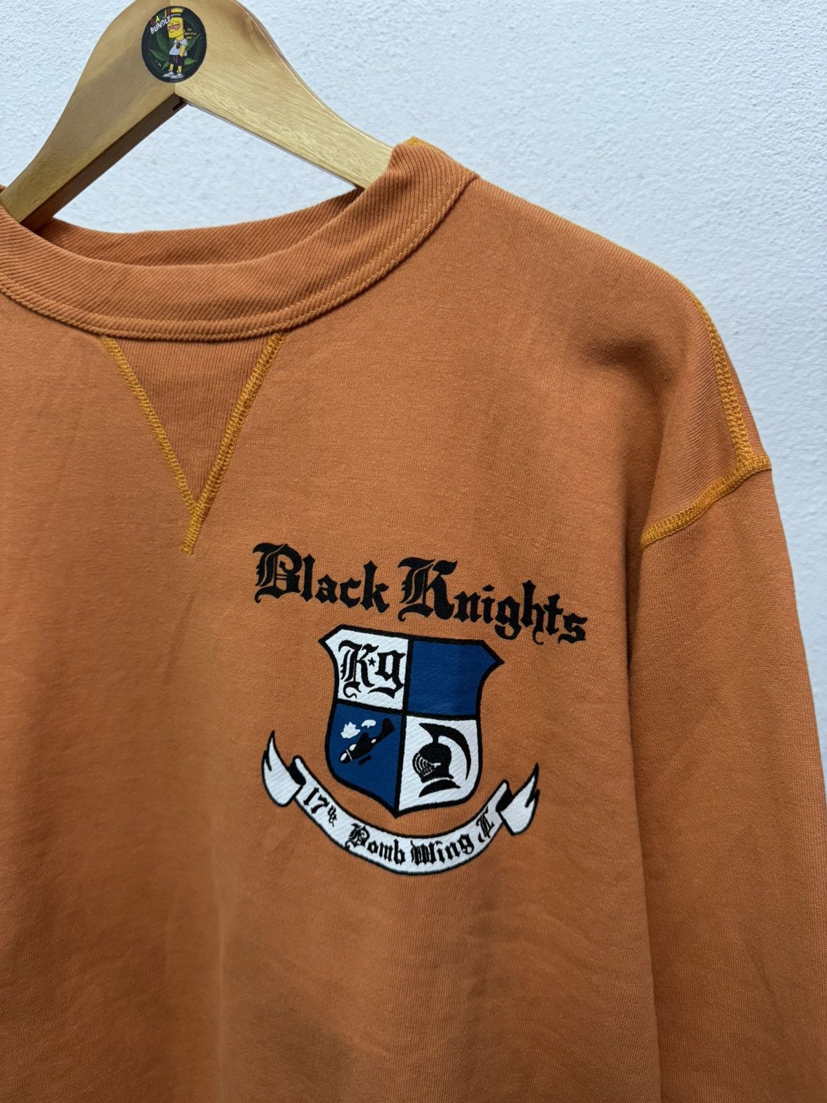 Japanese Brand × The Real McCoy's The Real McCoy’s Black Knight Sweatshirt Size US L / EU 52-54 / 3 - 3 Thumbnail