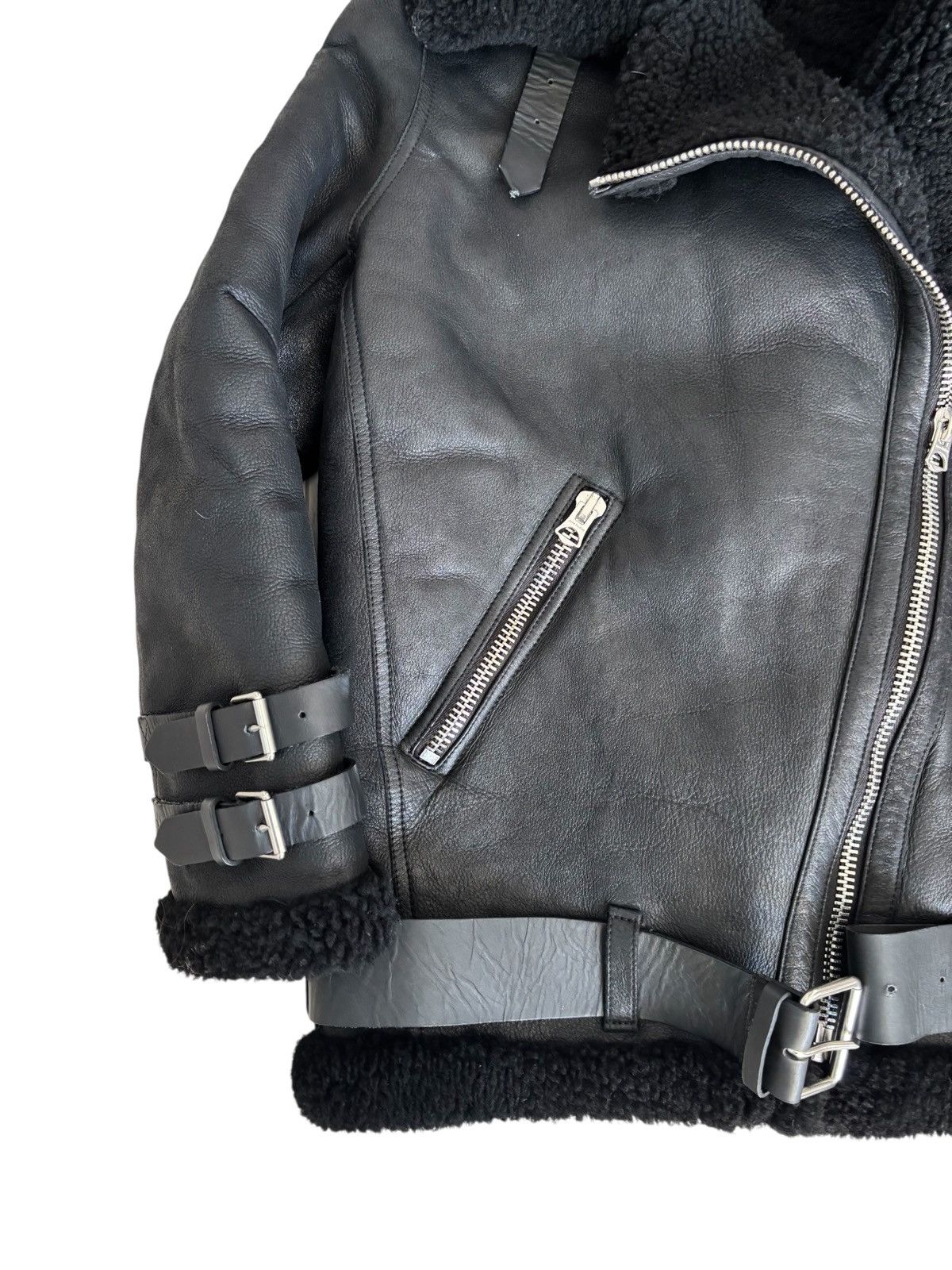 Acne Studios Acne Studios Shearling Leather Oversized Jacket Size XXS / US 00 / IT 34 - 5 Thumbnail