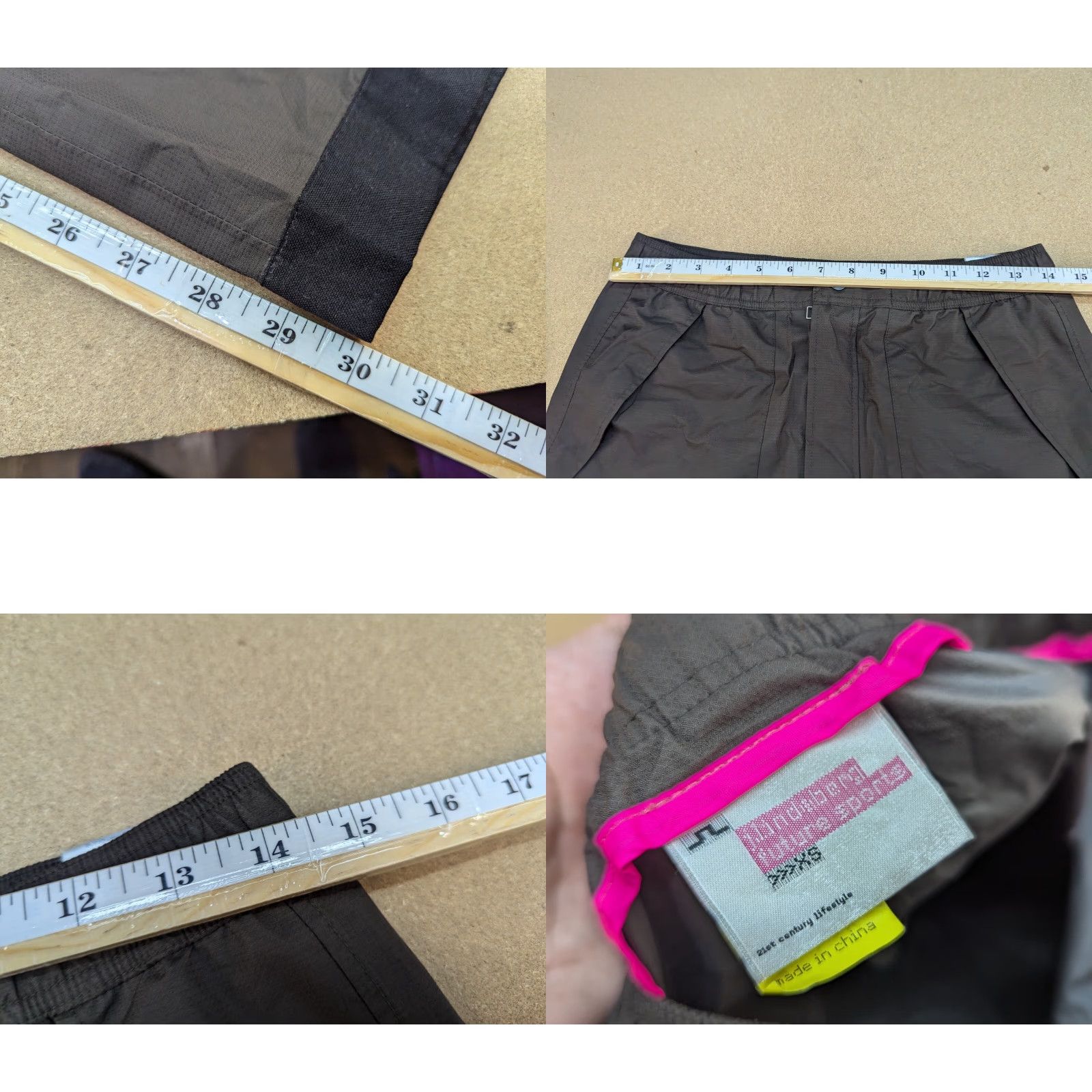 J.Lindeberg J. Lindeberg Womens Gore-Tex Paclite Pants XS Brown Taped Seams Track Pants Outdoor Mens Womens Girls Size 26" / US 2 / IT 38 - 9 Thumbnail