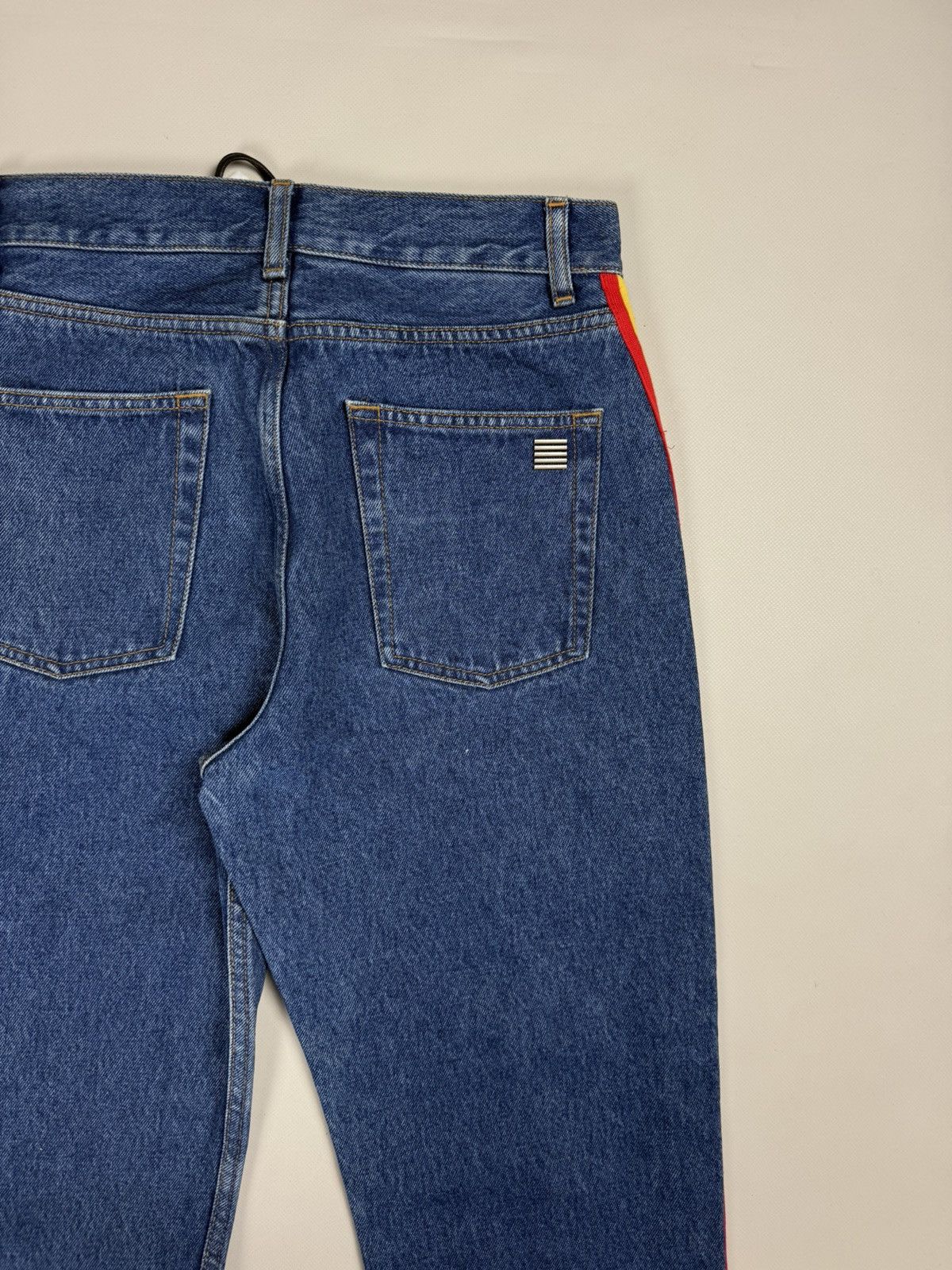 Palm Angels BNWT! Palm Angels Blue Denim Rainbow Medium Wash Jeans Pants Size 28" / US 6 / IT 42 - 25 Thumbnail