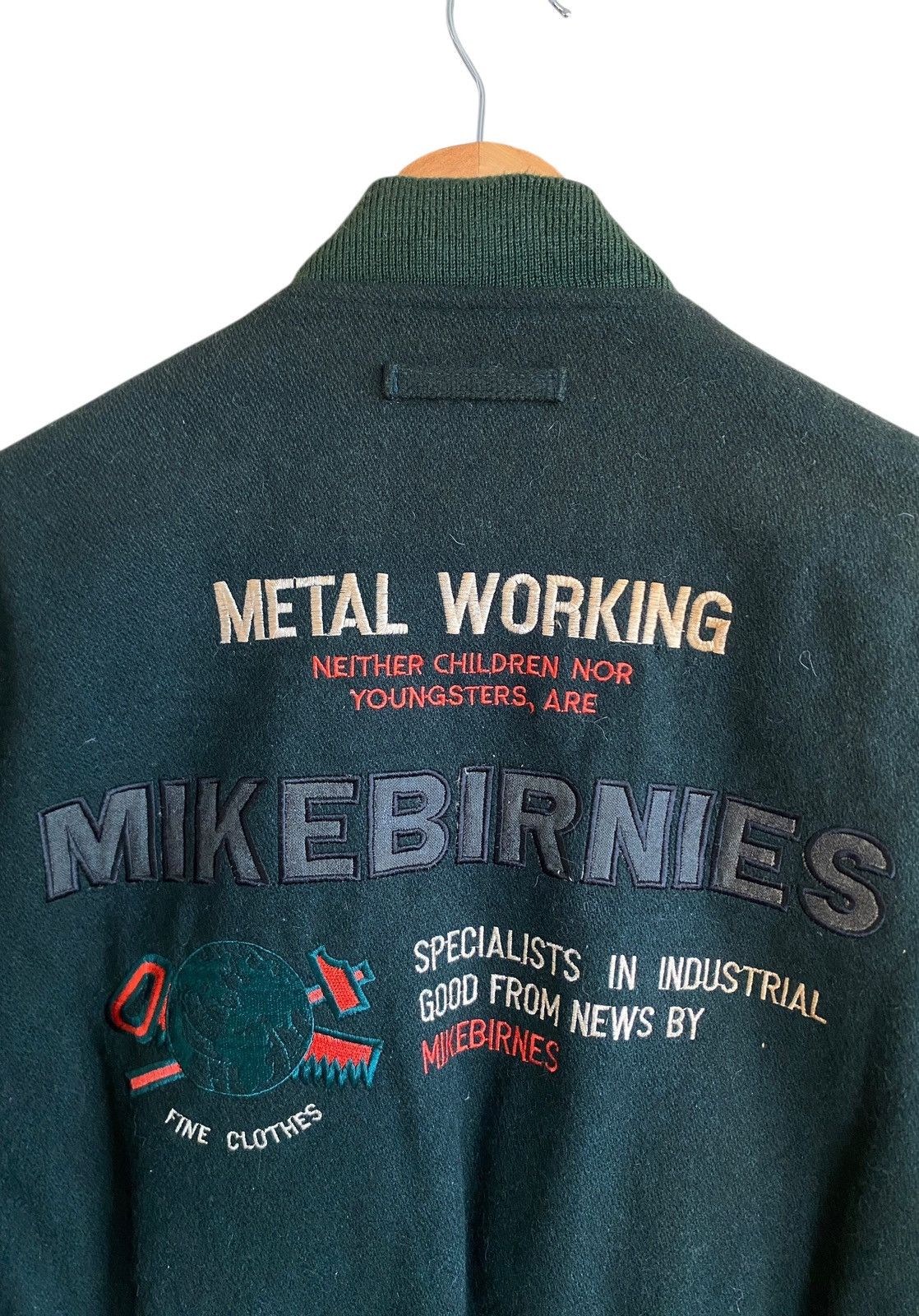 Vintage Vintage Brand Mike Birnies Varsity Leather Jacket 1970s Size US L / EU 52-54 / 3 - 6 Thumbnail
