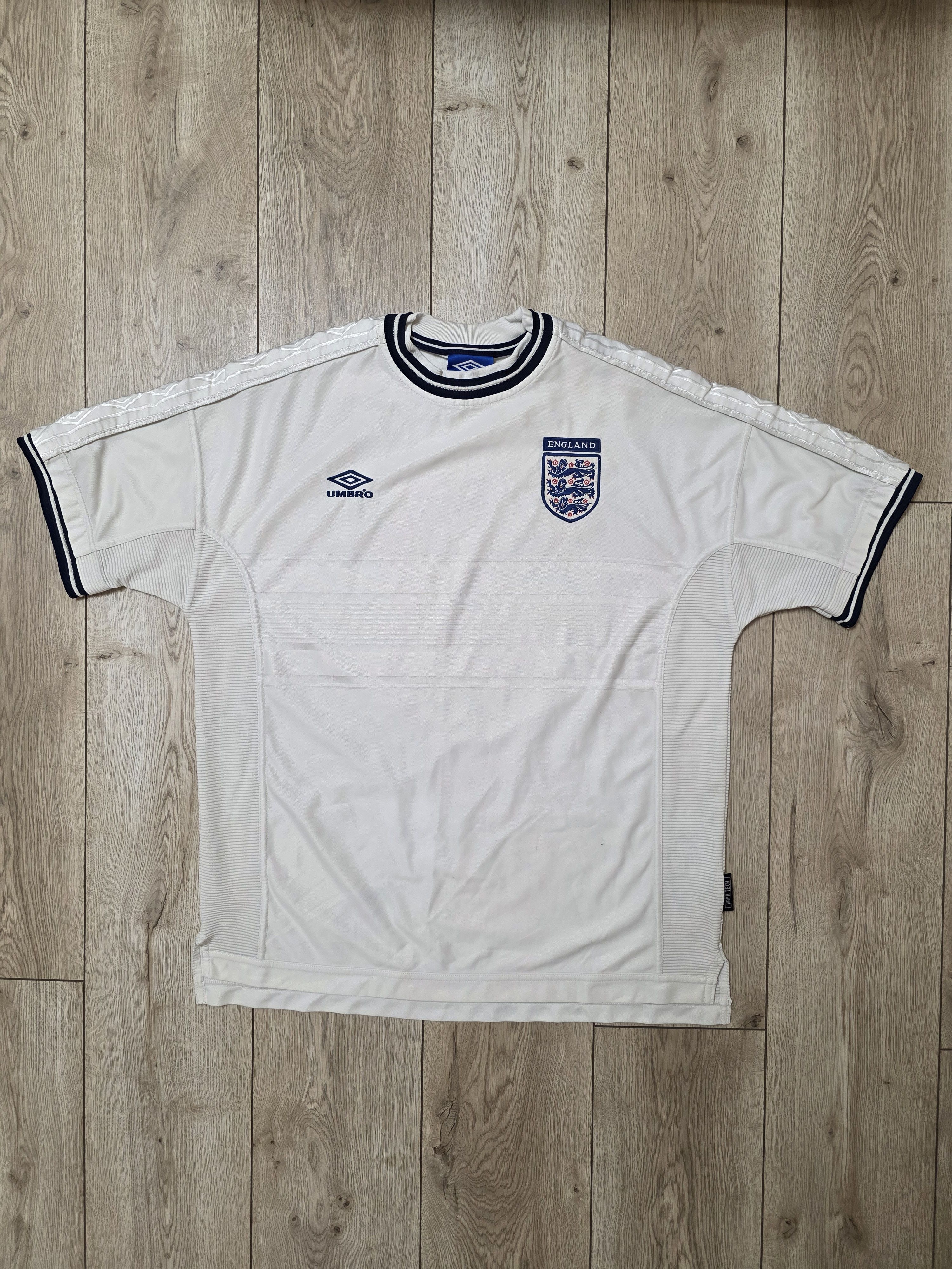 Vintage ENGLAND 1999 2001 HOME VINTAGE FOOTBALL SHIRT SOCCER JERSEY Size US XXL / EU 58 / 5 - 1 Thumbnail