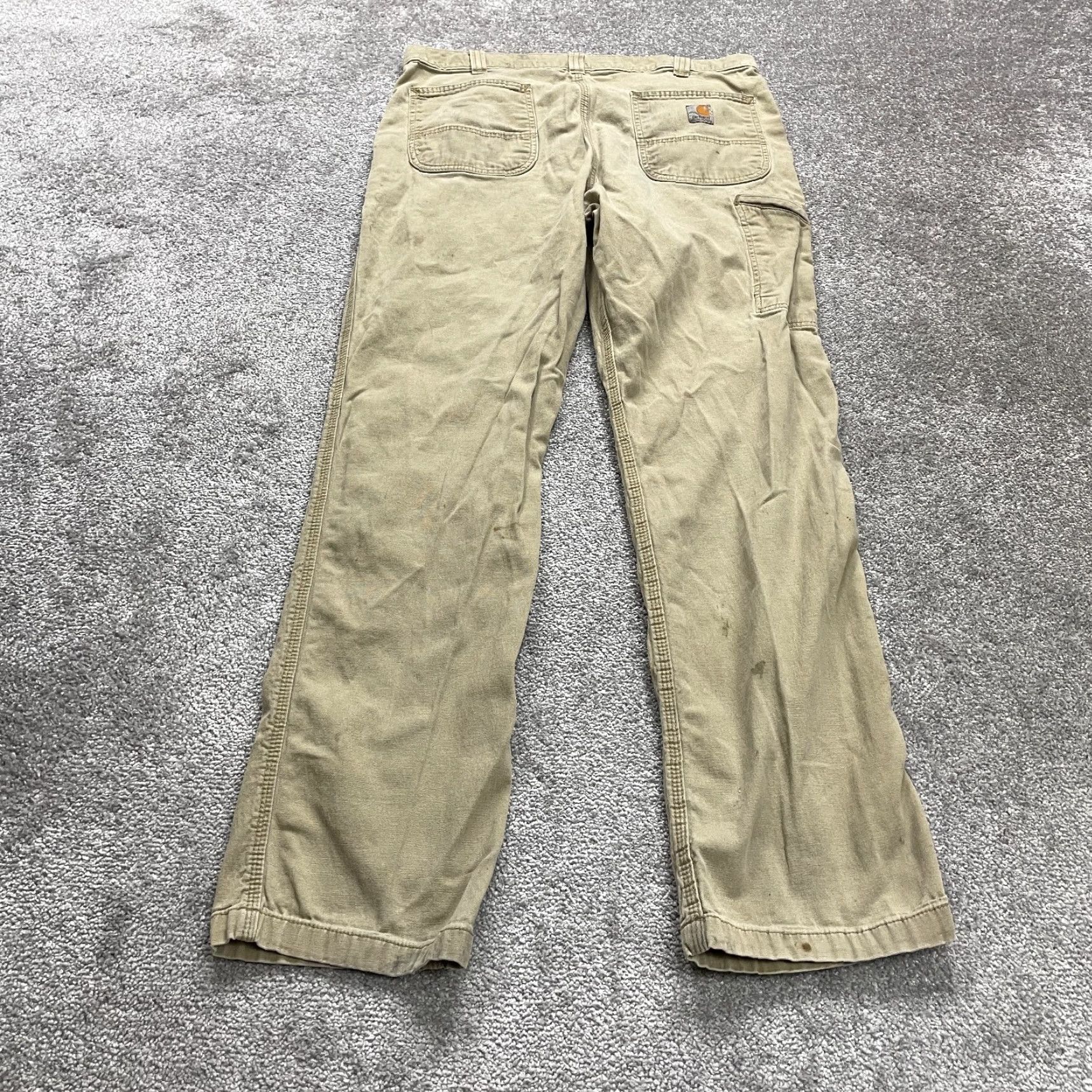 Carhartt Carhartt Relaxed Fit Carpenter Work Pants Mens 36x33 Brown Straight Leg Casual Size US 36 / EU 52 - 2 Thumbnail