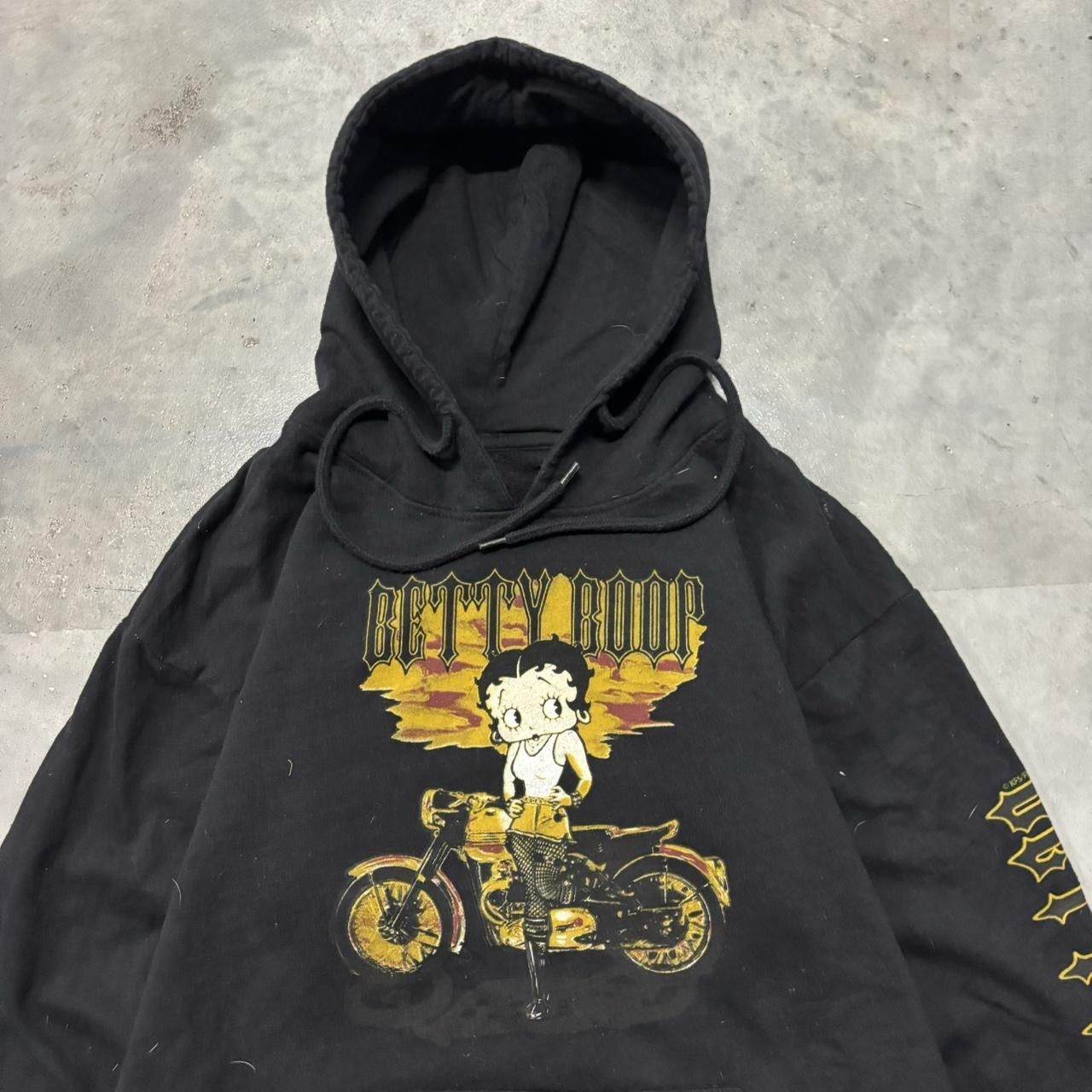 Japanese Brand × Vintage Crazy Vintage Y2K/2000s Black Betty Boop Streetwear Hoodie! Size US S / EU 44-46 / 1 - 2 Thumbnail