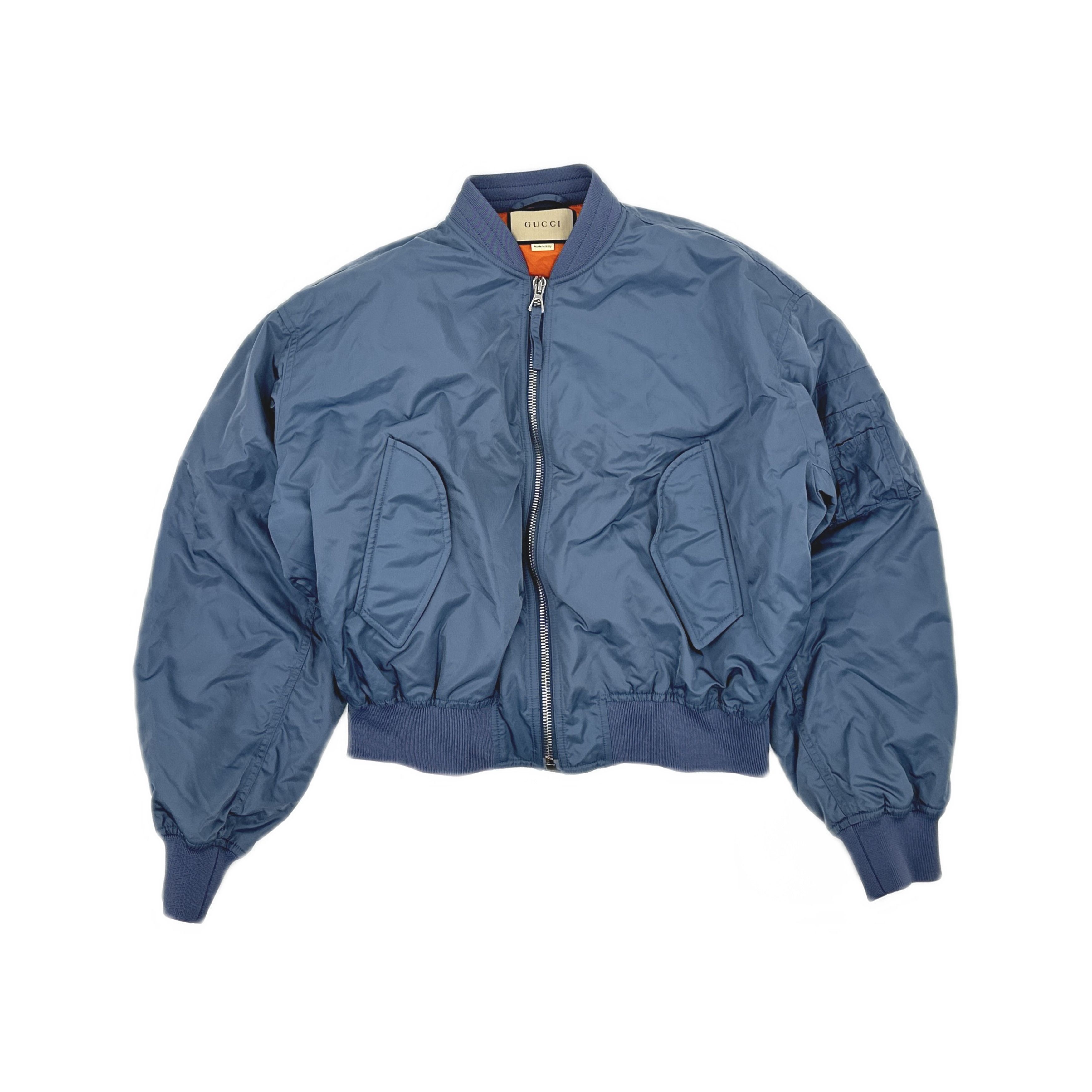 Gucci Gucci Logo Back Bomber Jacket Size 48 Size US M / EU 48-50 / 2 - 1 Thumbnail
