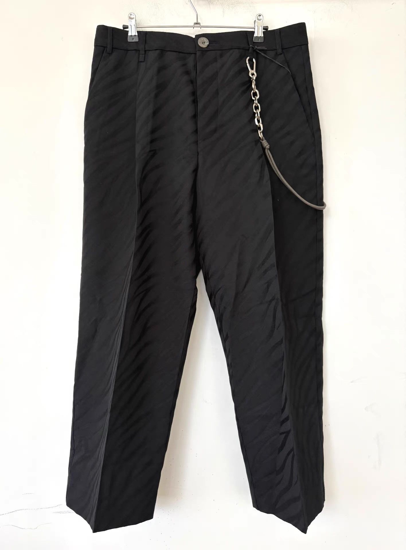 Song For The Mute Song for the Mute 22.2 Zebra-Print Chain Trousers。Ｑ21 Size US 36 / EU 52 - 1 Thumbnail