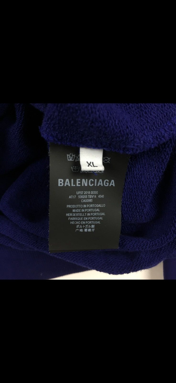 Balenciaga Balenciaga Navy Political Campaign Hoodie Size US XL / EU 56 / 4 - 3 Thumbnail