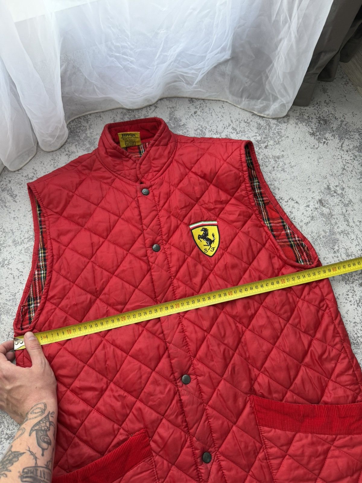 Ferrari Vintage 1996 Ferrari Racing Quilted Vest Jacket Size US XXL / EU 58 / 5 - 10 Thumbnail