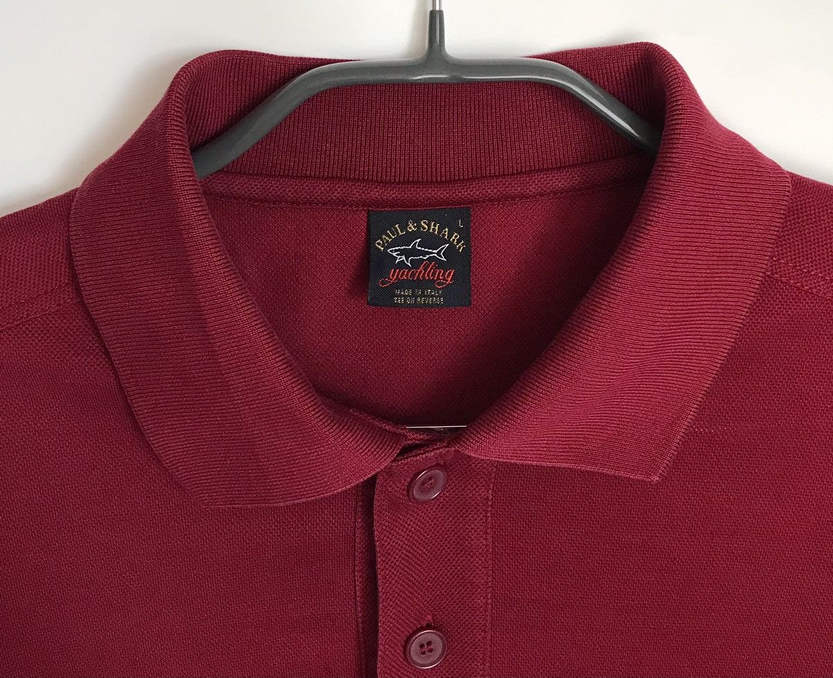 Paul & Shark Paul Shark Vintage Polo Shirt Mens Sz L Red Size US L / EU 52-54 / 3 - 4 Thumbnail
