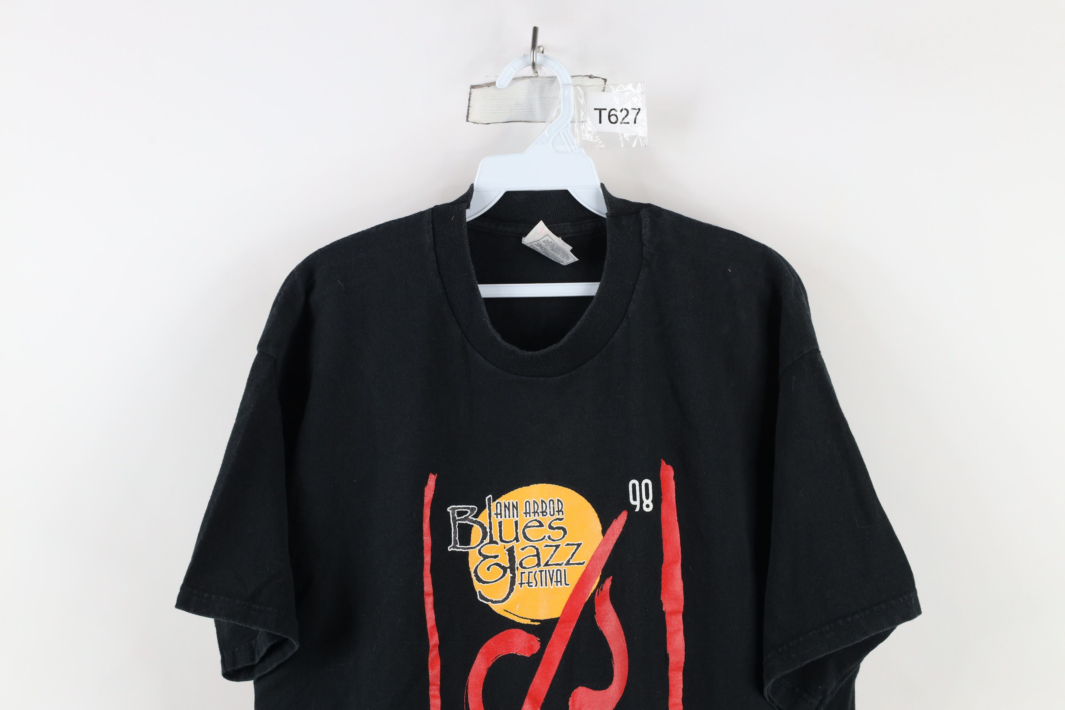 Vintage Vintage 90s 1998 Ann Arbor Blues Jazz Festival T-Shirt Size US XL / EU 56 / 4 - 2 Thumbnail
