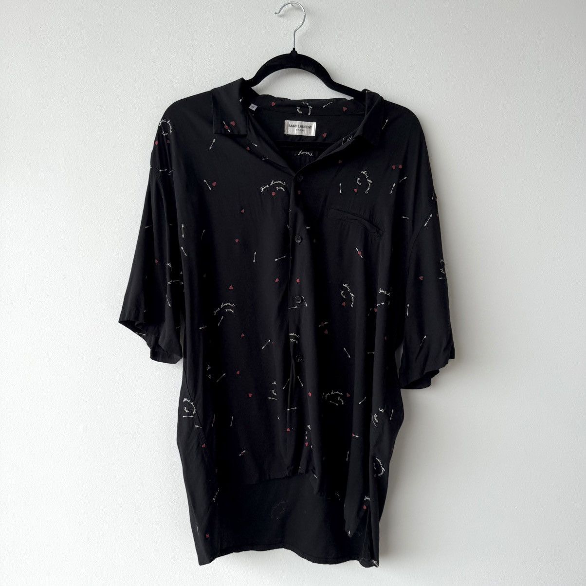Saint Laurent Paris × Yves Saint Laurent Saint Laurent Short Sleeve Shirt Size US XL / EU 56 / 4 - 1 Thumbnail