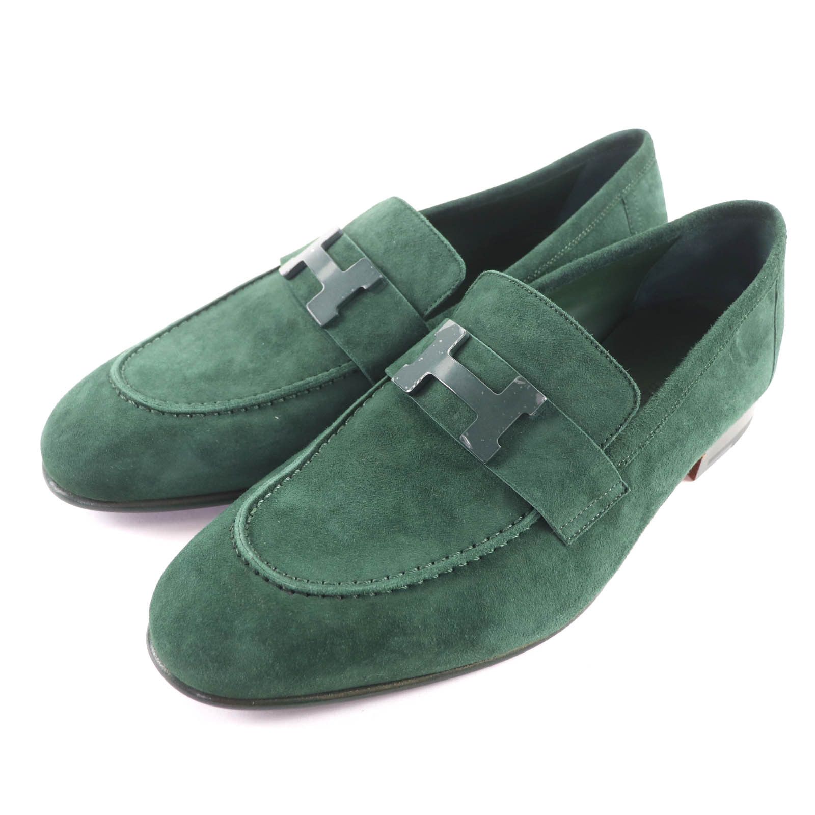 Hermes Hermes Hermès Constance Metal Suede Leather Loafers Leather Shoes DUTY FREE for USA Size ONE SIZE - 1 Thumbnail