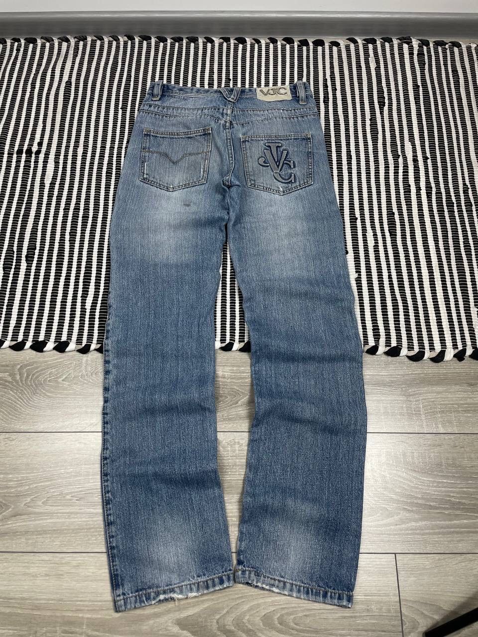 Japanese Brand × Versace Jeans Couture × Vintage Vintage Versace Jeans Couture Distressed Denim Pants Y2K Size US 30 / EU 46 - 2 Thumbnail