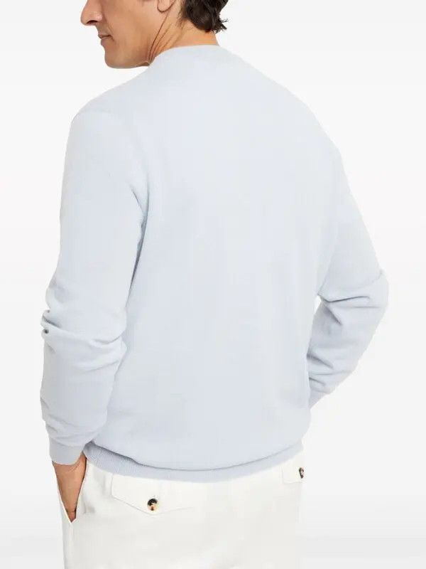 Brunello Cucinelli Cashmere Sweater in Bright Blue Size US L / EU 52-54 / 3 - 2 Thumbnail