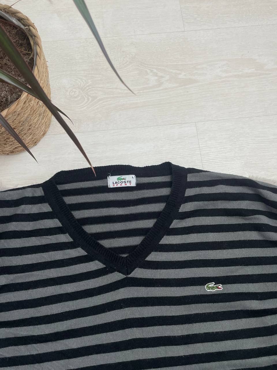 Lacoste × Vintage Lacoste Vintage Sweater Knit Center Logo Y2K Size US L / EU 52-54 / 3 - 2 Thumbnail
