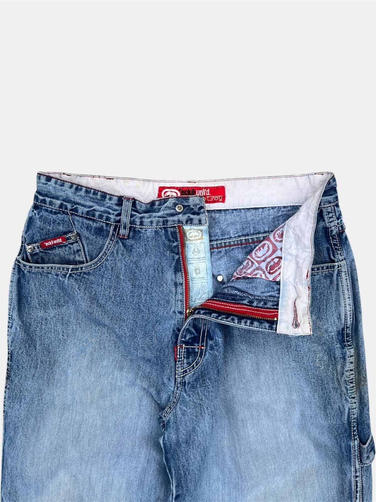 Ecko Unltd. Y2K Ecko Unltd Denim Foundry Carpenter‎ Baggy Jeans Size US 32 / EU 48 - 4 Thumbnail