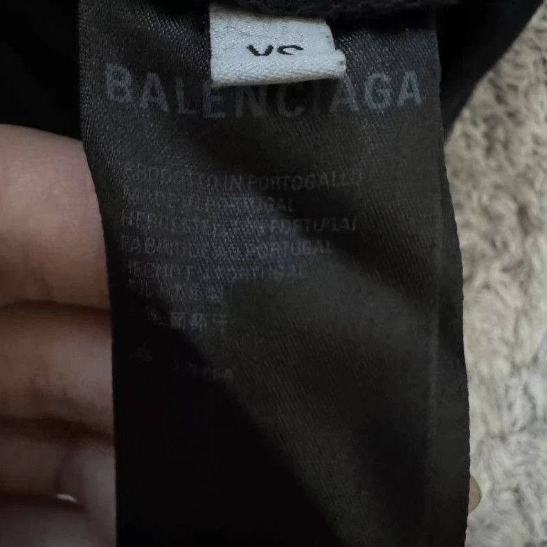 Balenciaga Balenciaga Black monogram printed logo short sleeve Size US XS / EU 42 / 0 - 3 Thumbnail