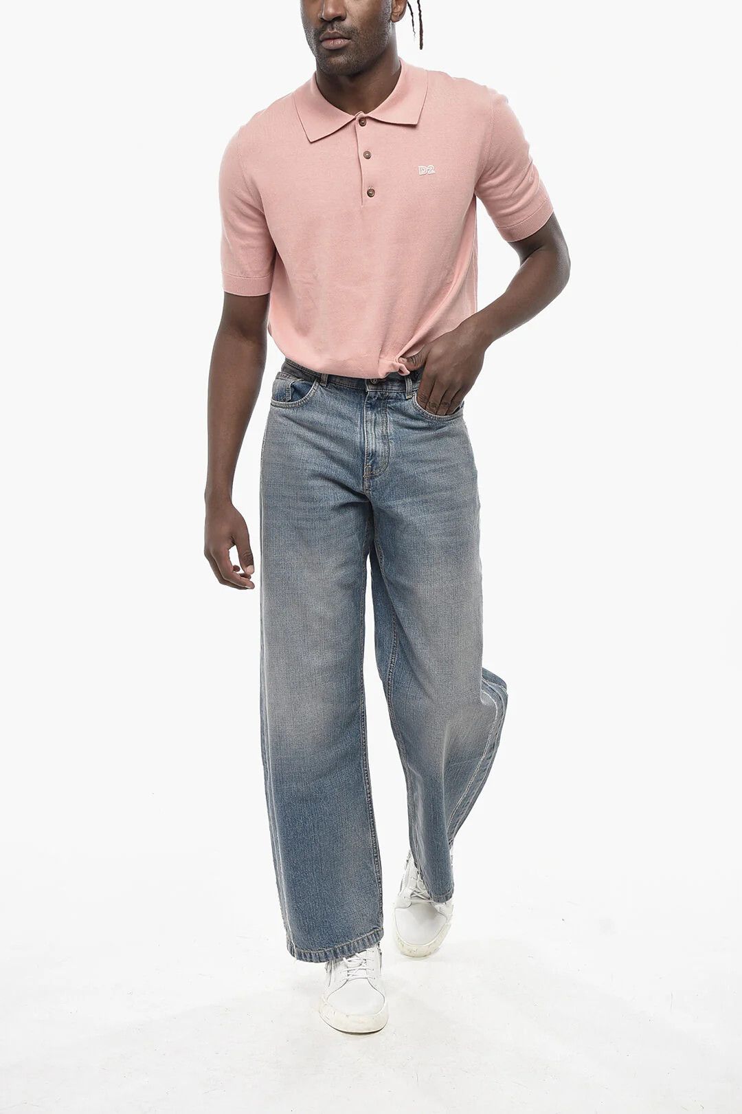 Palm Angels og1mm0326 Straight Fit Jeans in Light Blue Size US 28 / EU 44 - 4 Thumbnail
