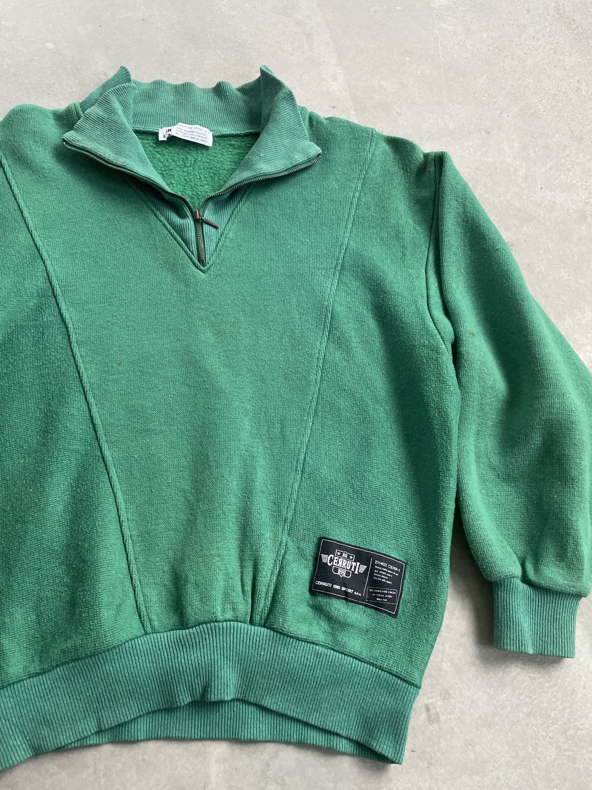 Cerruti 1881 × Vintage VINTAGE CERRUTI 1881 MADE IN ITALY HALF ZIPPER SWEATSHIRT Size US M / EU 48-50 / 2 - 2 Thumbnail