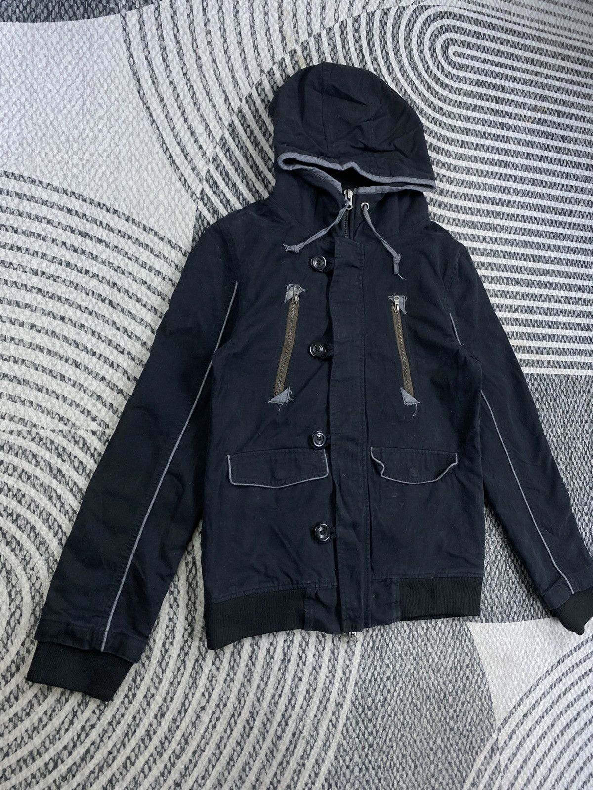 Japanese Brand Vtg Clone Devgru Multipocket Hooded Jacket Size US S / EU 44-46 / 1 - 3 Thumbnail
