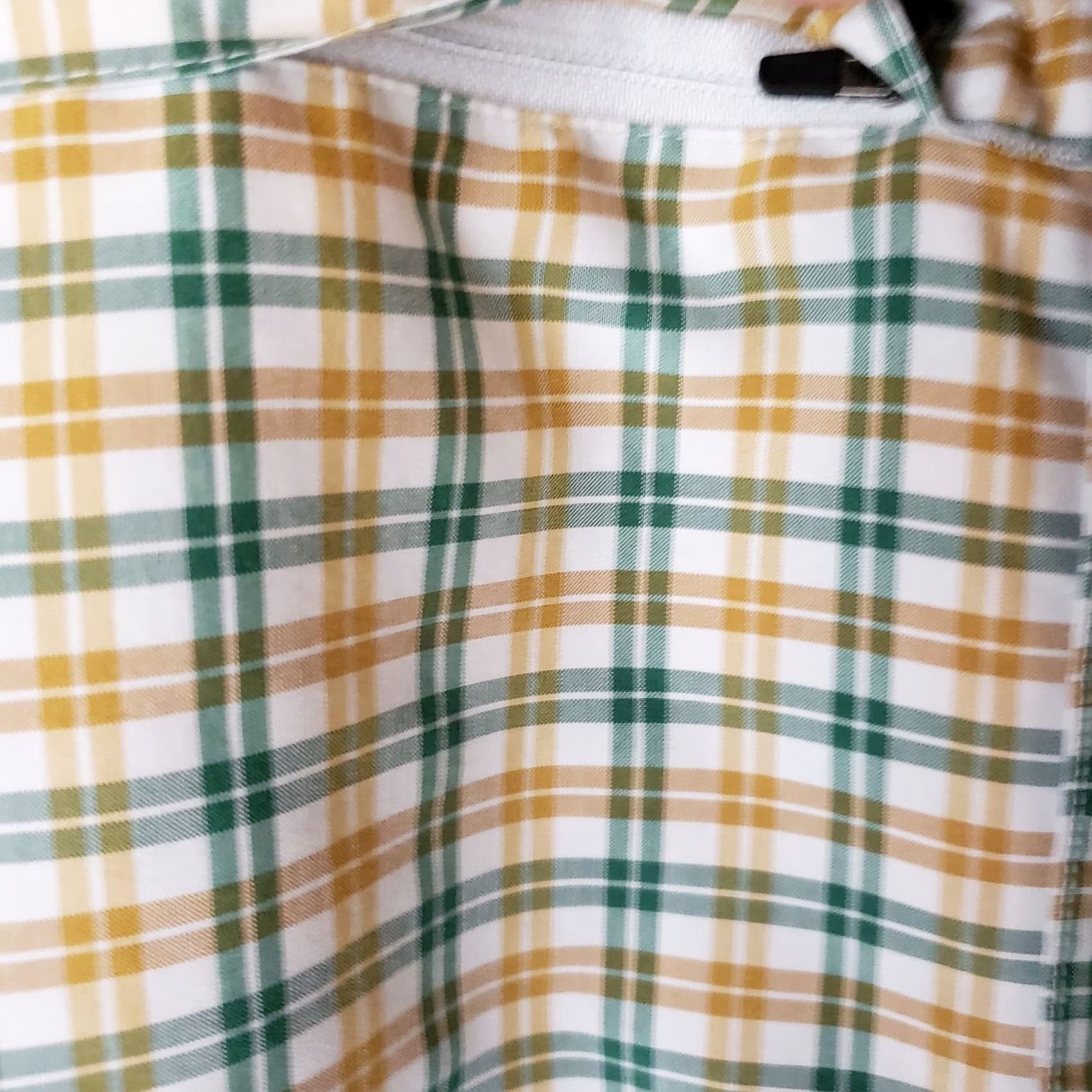 Vintage Vertx Stretch Shirt Mens Medium Green Tan Check Vented Back Conceal Carry Button-Up Short Sleeve Collared Cotton Blend Casual Workwear 42 Chest Mens Size US M / EU 48-50 / 2 - 6 Thumbnail