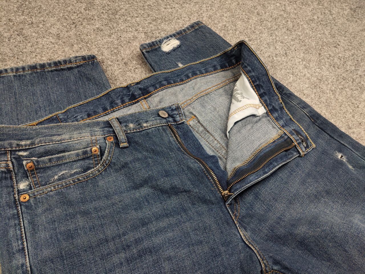 Levi's Levis 510 Distressed Denim Jeans Vintage USA Style Size US 36 / EU 52 - 12 Thumbnail