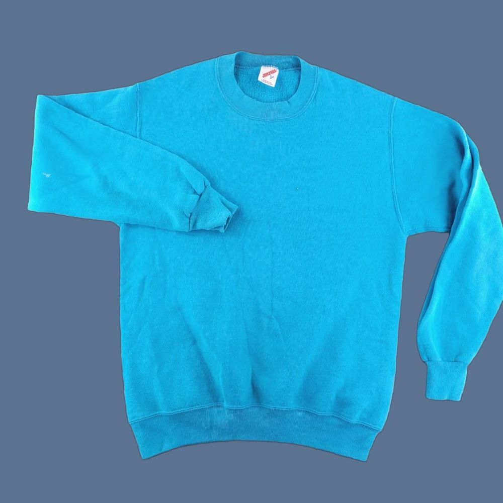 Jerzees VINTAGE Jerzees Sweatshirt Mens M Blue UNISEX 90s Read Description Size US M / EU 48-50 / 2 - 1 Thumbnail