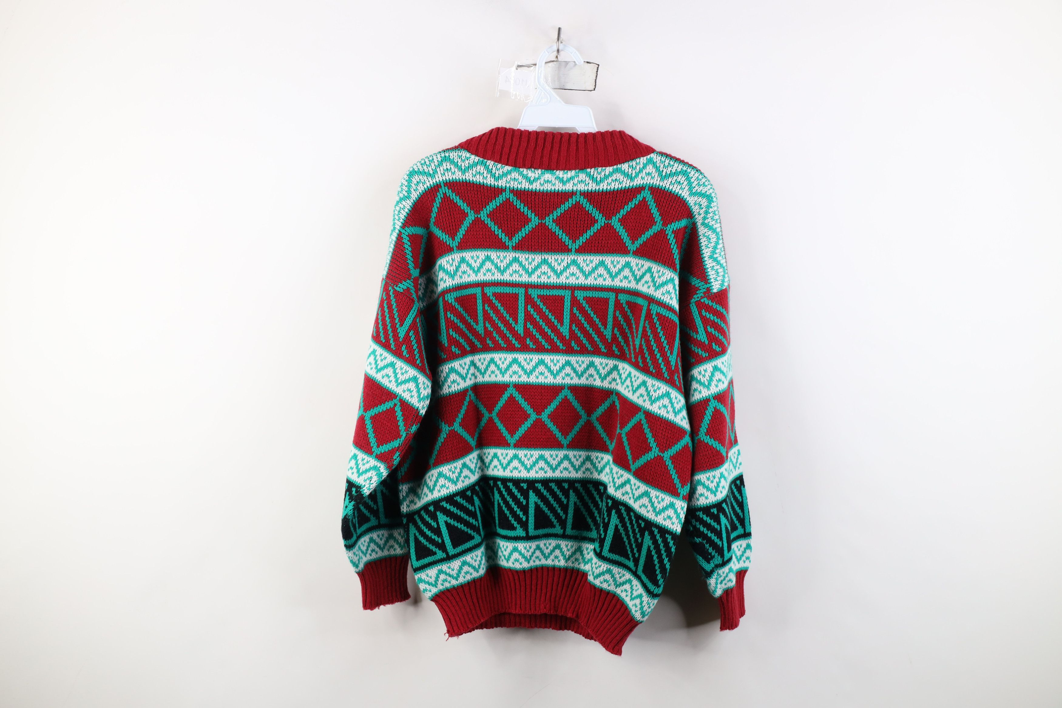 Vintage Vintage 90s Streetwear Fair Isle Knit Crewneck Sweater USA Size M / US 6-8 / IT 42-44 - 9 Thumbnail
