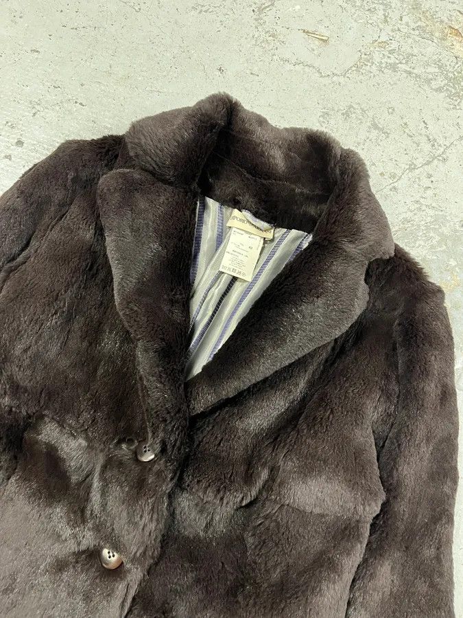 Emporio Armani AW2005 Emporio Armani Fur Brown Suit Jacket Size M / US 6-8 / IT 42-44 - 2 Thumbnail