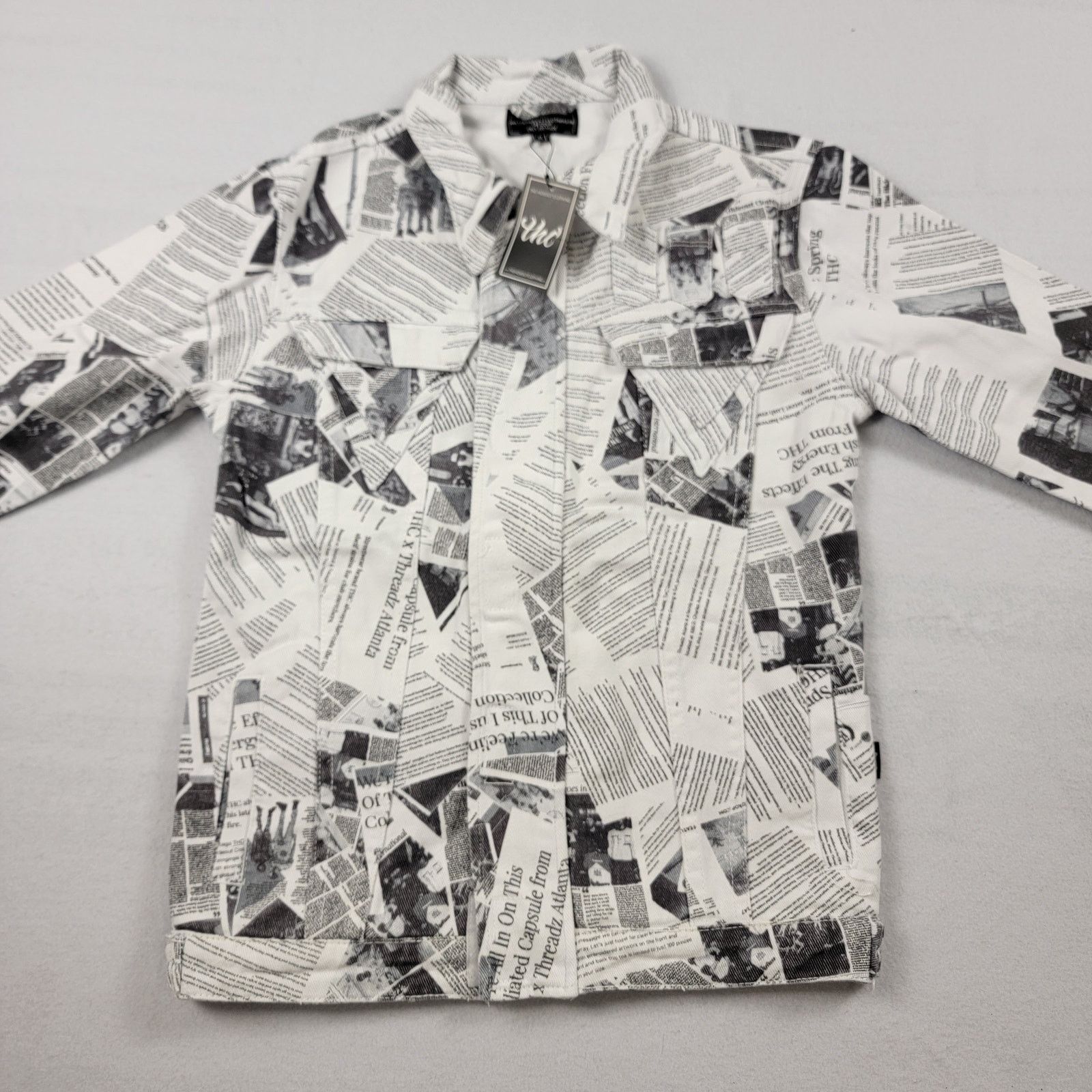 Sideout The Hideout Clothing Mens Denim Jacket 'The News' Sz S (773) Size US M / EU 48-50 / 2 - 1 Thumbnail