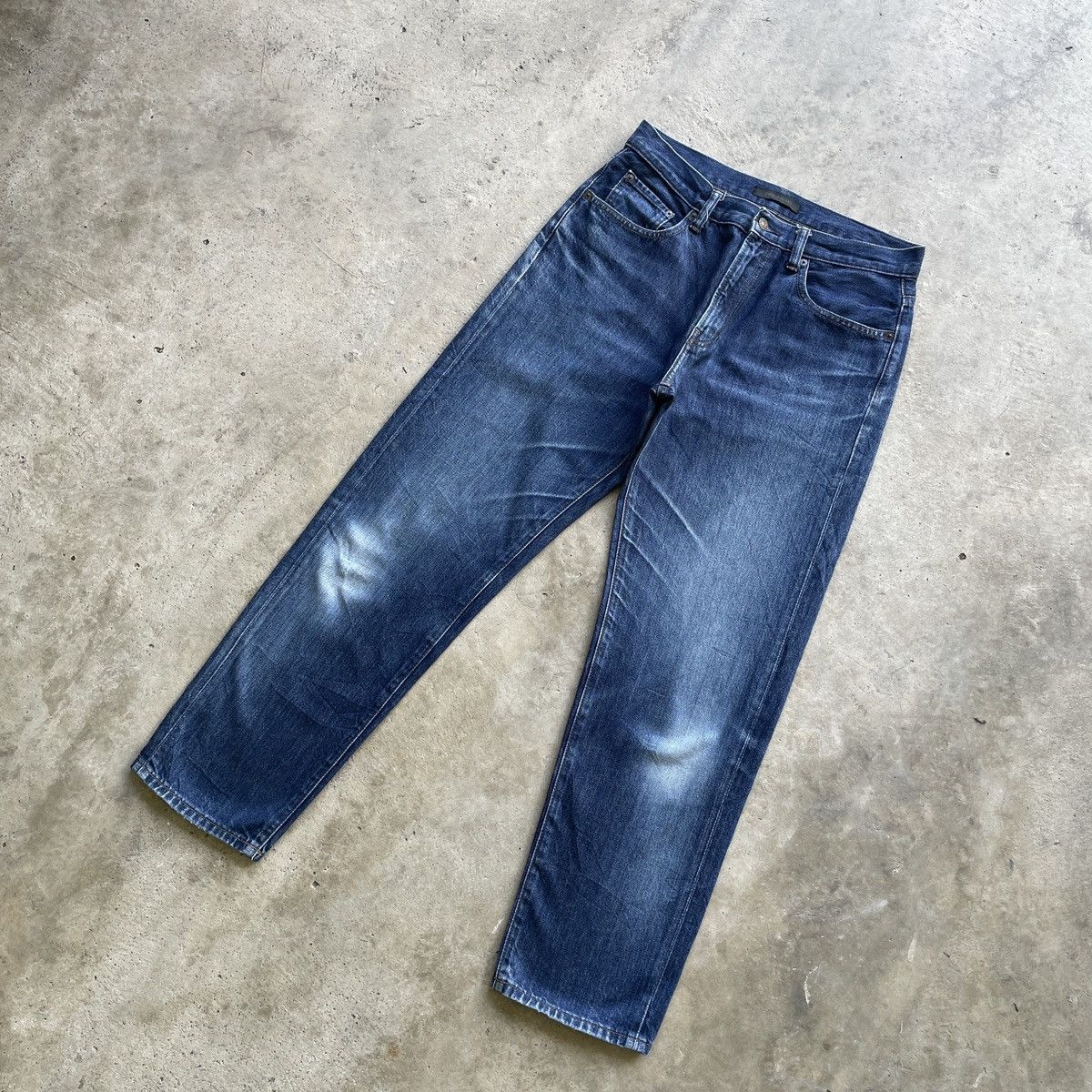 Japanese Brand W31x29.5💥 Vintage Japanese Brand Faded Jeans Denim Pants Size US 31 - 2 Thumbnail