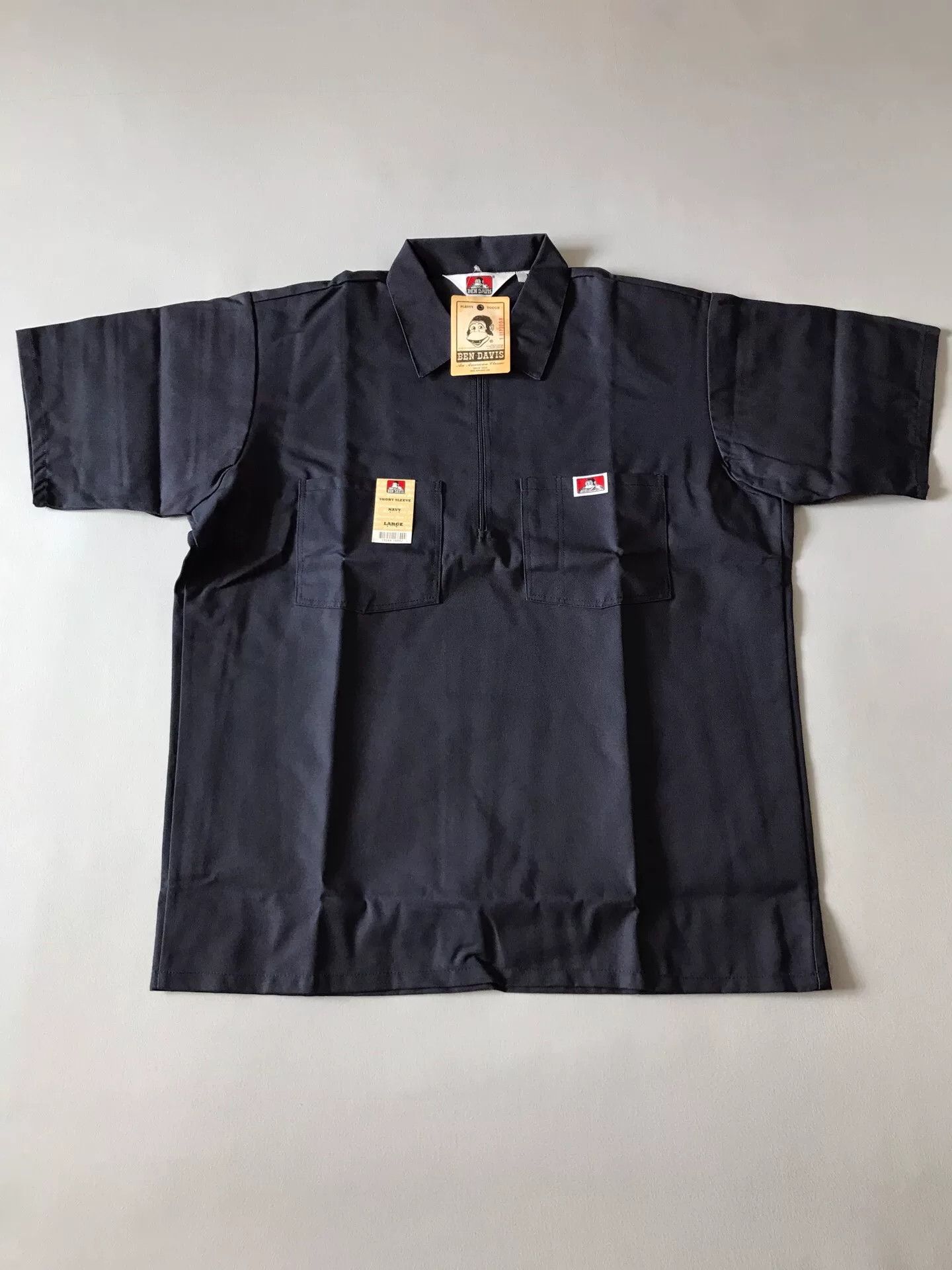 Ben Davis Ben Davis Half-Zip Short Sleeve Work Shirt Size US L / EU 52-54 / 3 - 1 Thumbnail