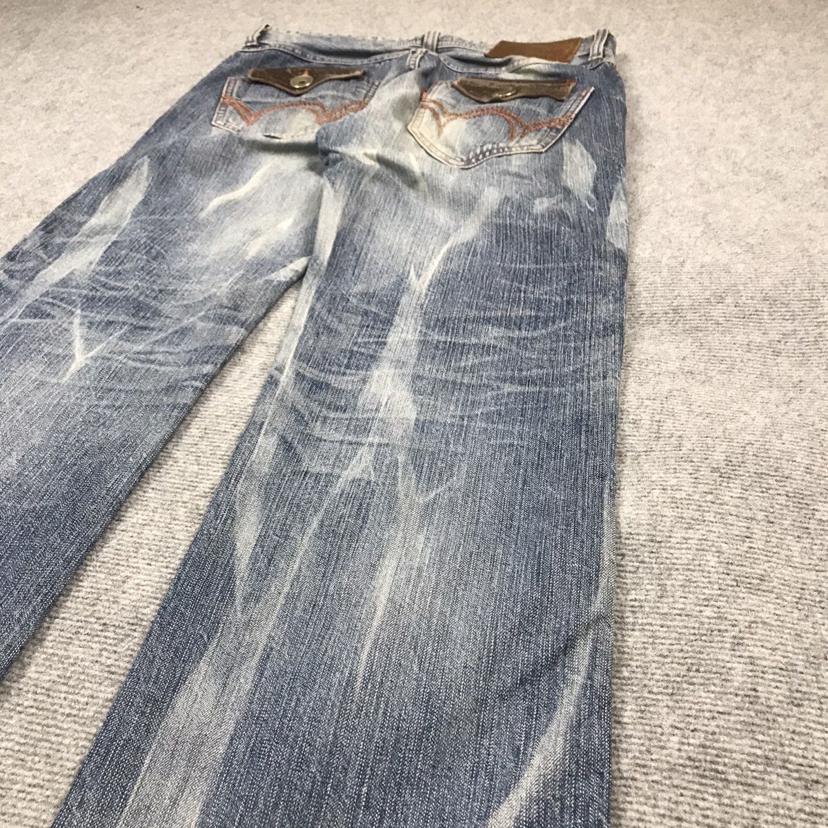Edwin × Japanese Brand EDWIN JAPANESE BAGGY ACID WASH JEANS PANTS Size US 32 / EU 48 - 10 Thumbnail