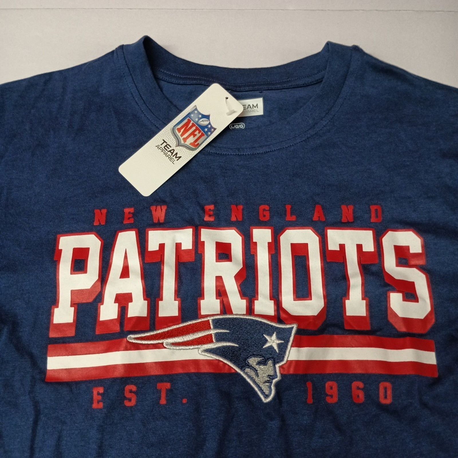 NFL NFL Team Apparel New England Patriots T-Shirt Men's L Blue Size US L / EU 52-54 / 3 - 2 Thumbnail