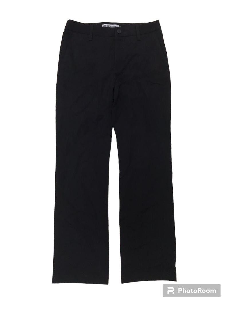 image of Avant Garde x Homme Plisse Issey Miyake Vintage Issey Miyake Slim Fit Black Pant, Women's (Size 26)