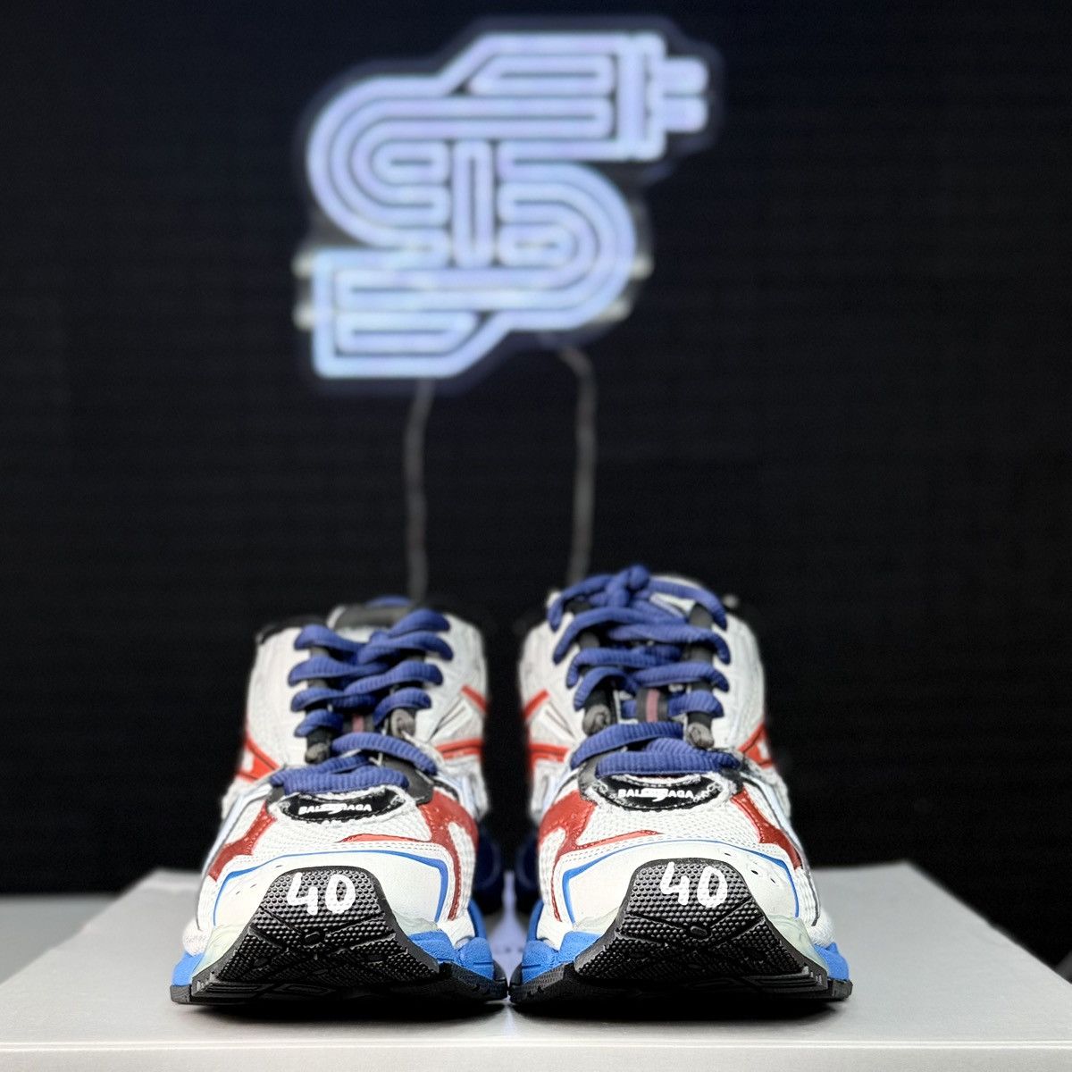 Balenciaga Balenciaga Runner Blue/Red/Grey Size US 7.5 / EU 40-41 - 6 Thumbnail