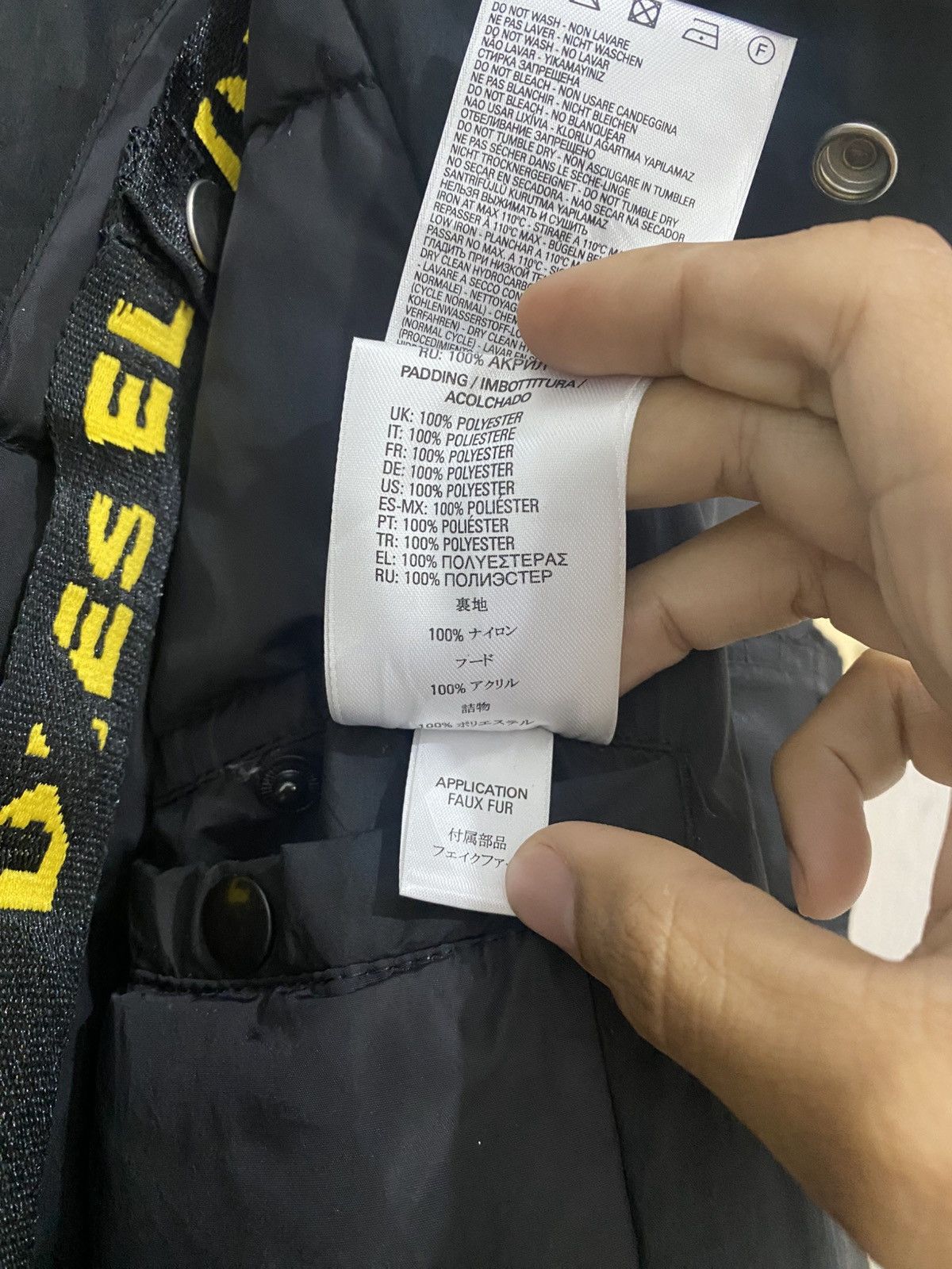 Diesel Rare Diesel Eco Fur W-Burke Puffer Bondage Jacket Size US M / EU 48-50 / 2 - 20 Thumbnail