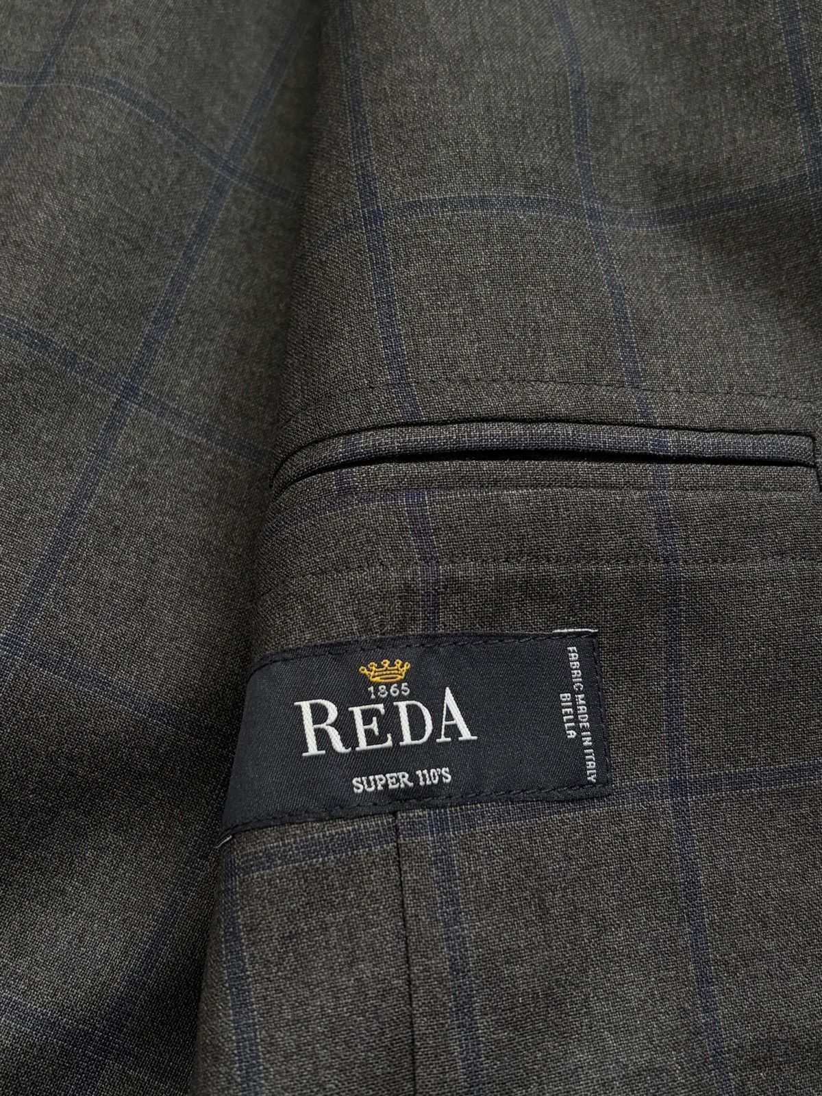 Boggi Boggi Milano x Reda Super 110s Grey Plaid Blazer 48 Size 38R - 6 Thumbnail