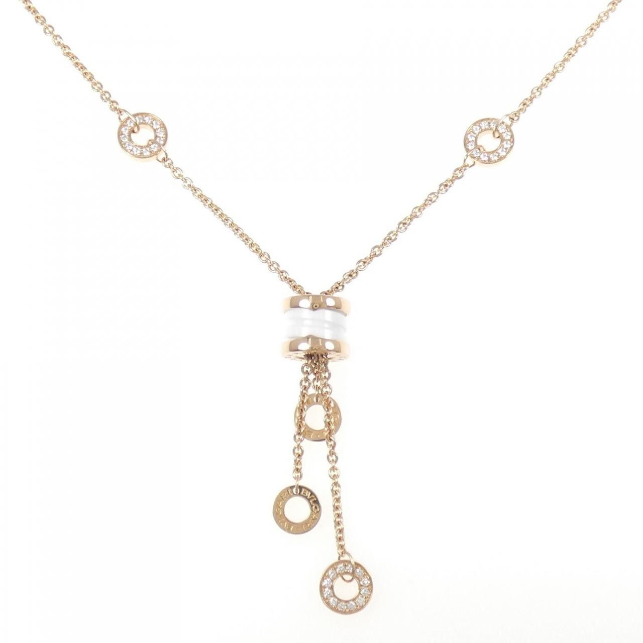Bvlgari Bvlgari Bvlgari B.zero1 750 Pink Gold Ceramic Diamond Necklace Precious Metal Necklace 347577 CL856019 DUTY FREE for USA Size ONE SIZE - 1 Thumbnail